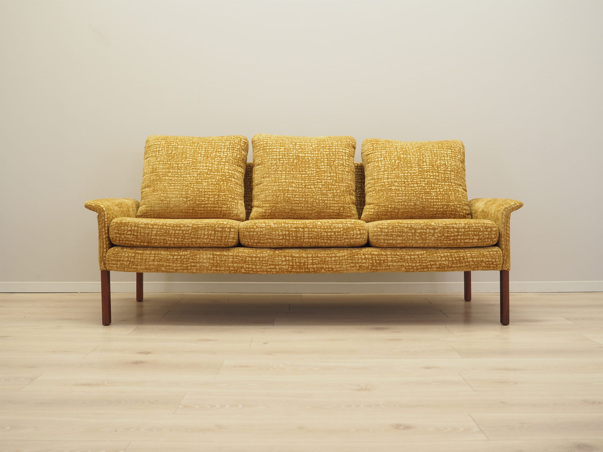 3-Sitzer Sofa Gelb 1960er Jahre