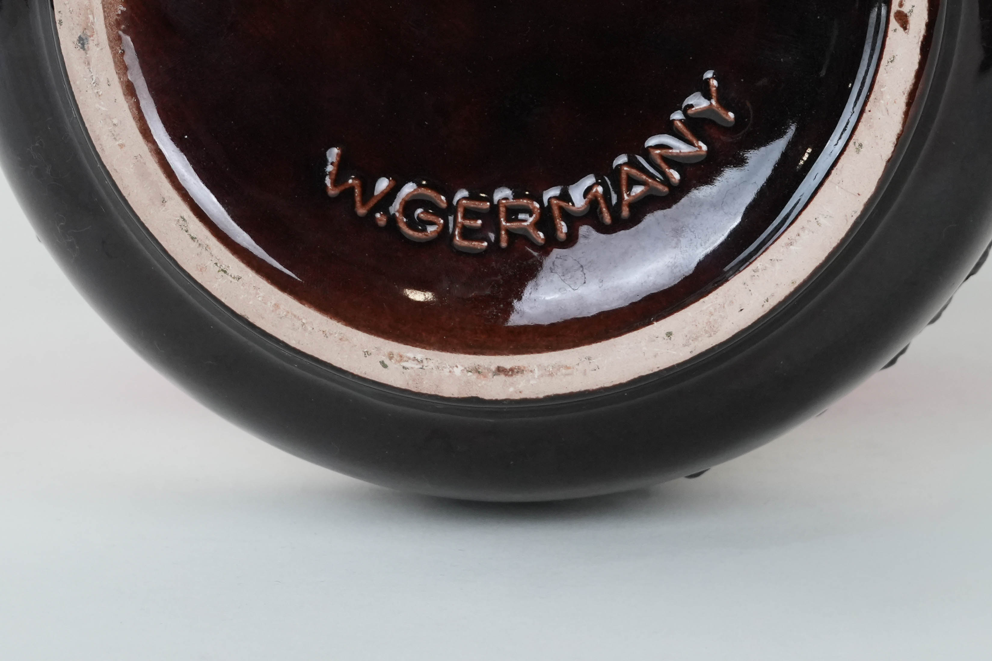 Keramikvase mit Henkel 1960er Jahre