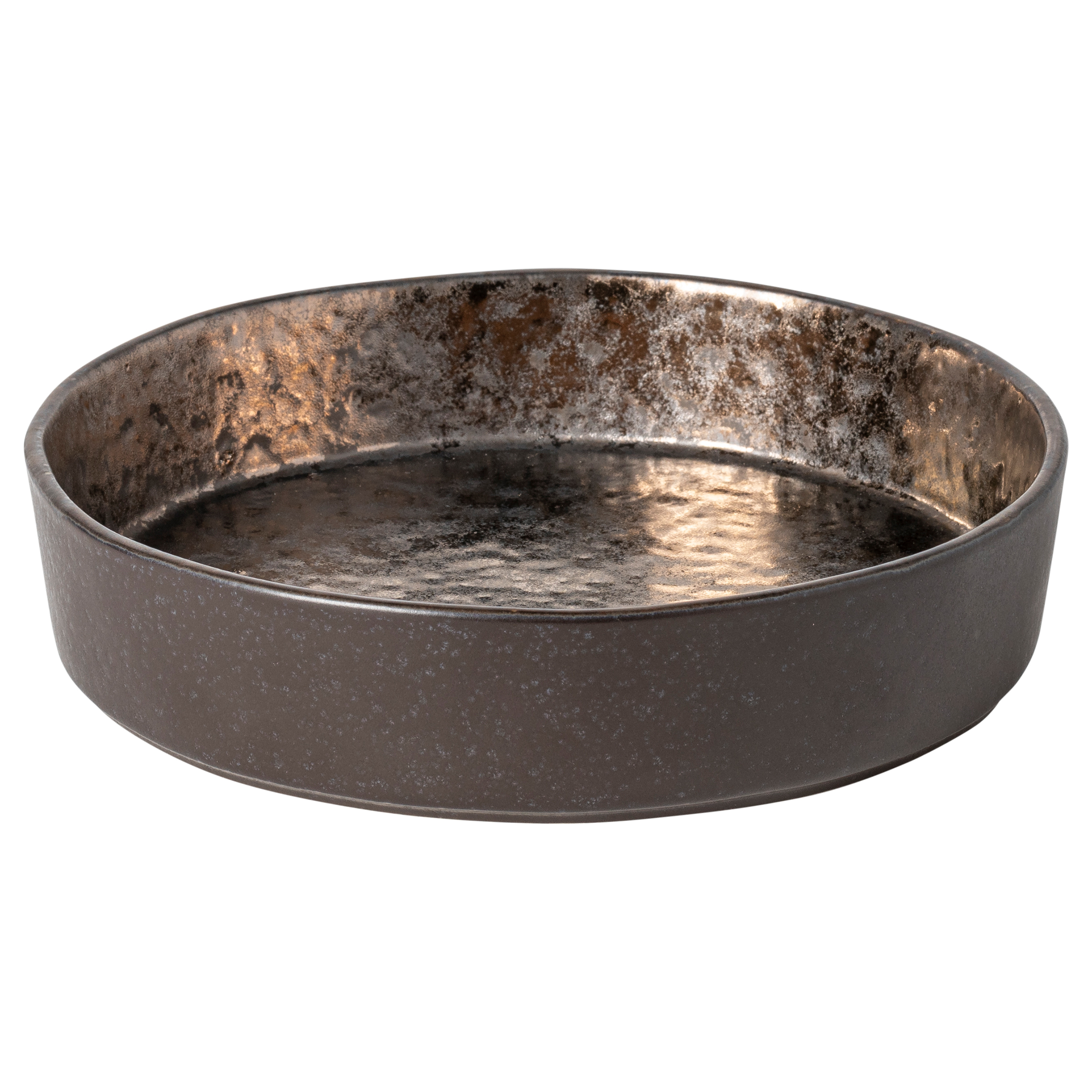 Soup plate Lagoa Set of 6 Stoneware Dark Brown 20cm