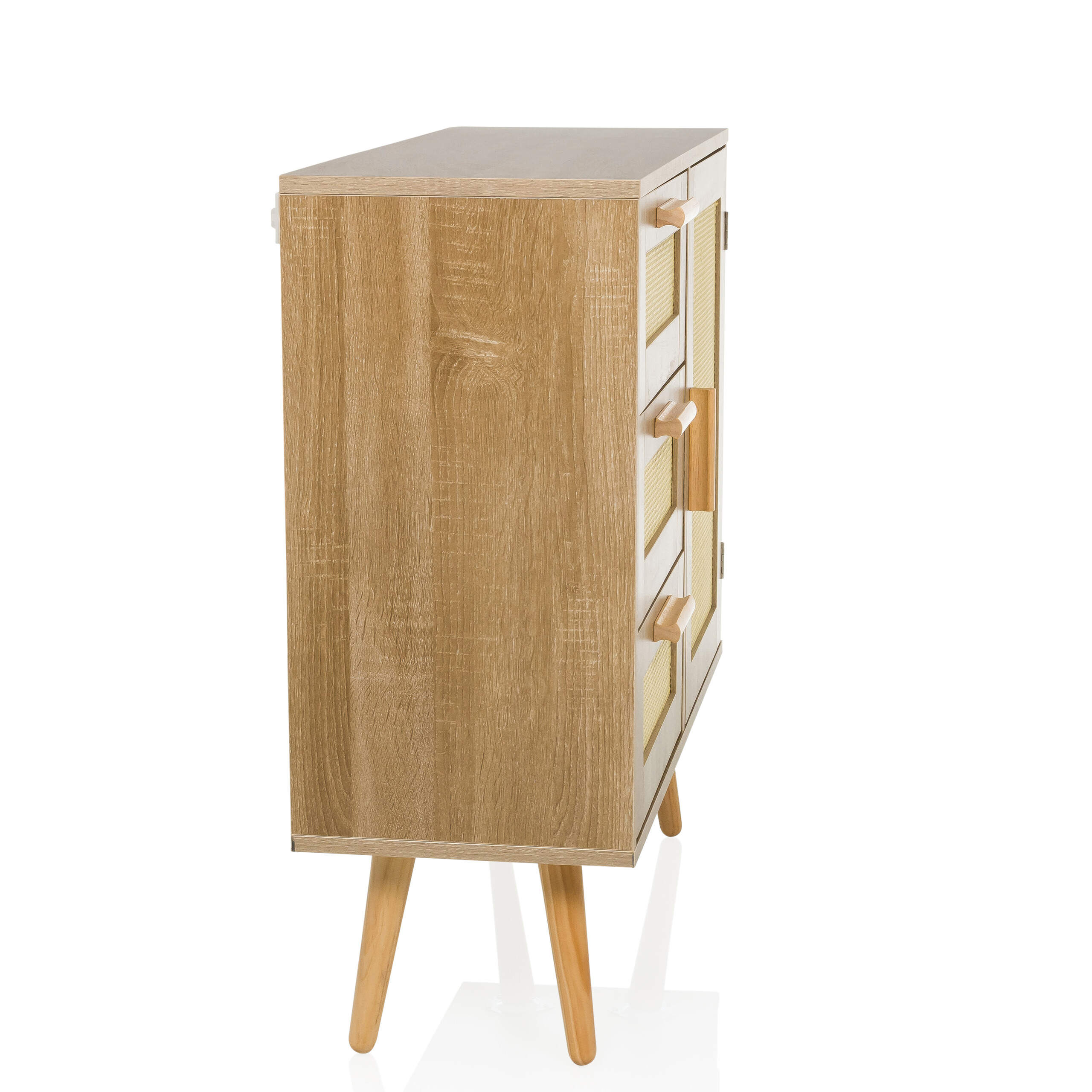 STRYN Chest of drawers with 3 drawers Light brown