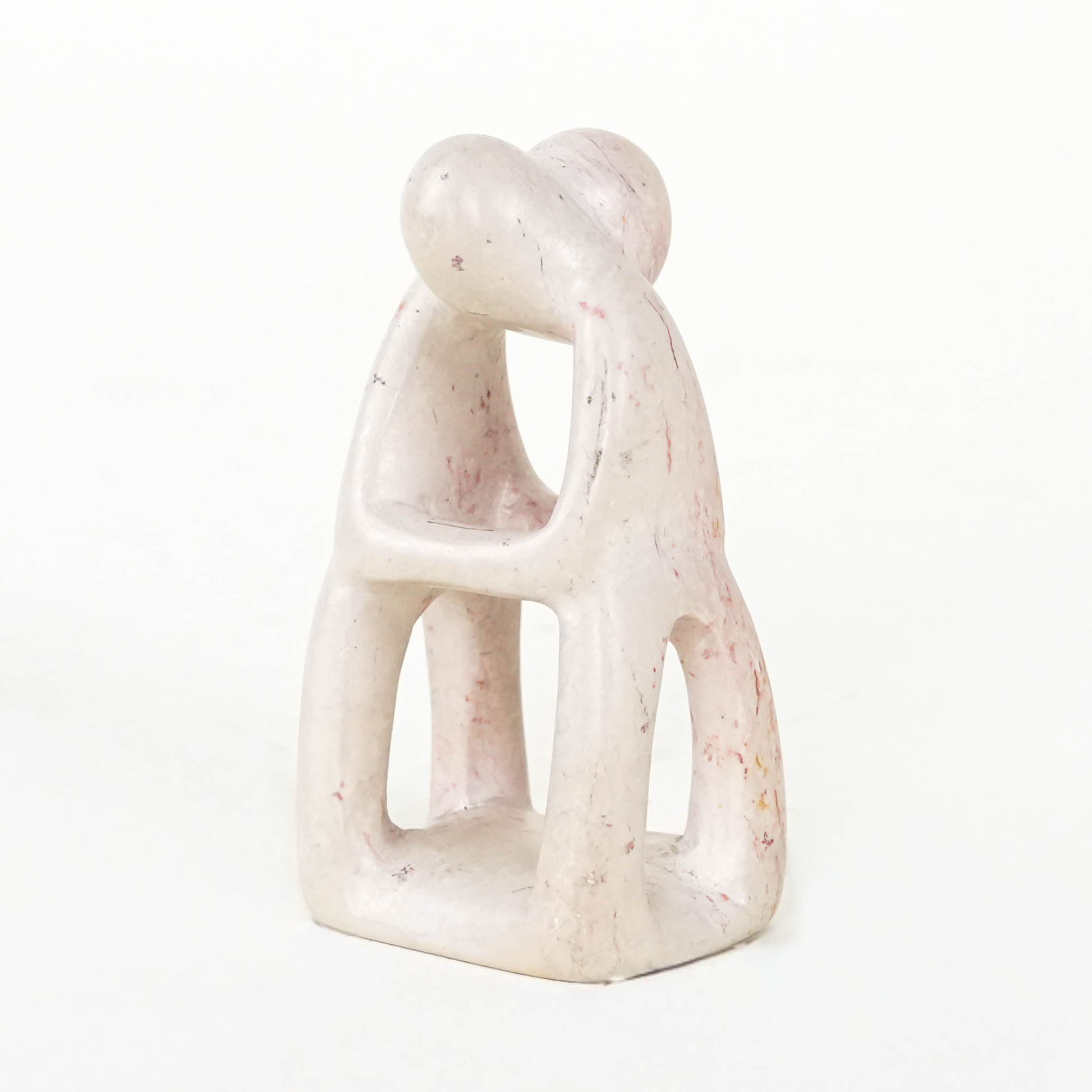 Abstrakte Skulptur Creme 1980er Jahre