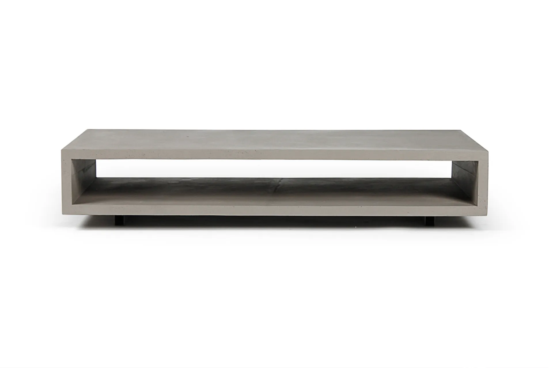 Monobloc Couchtisch Faserbeton Grau