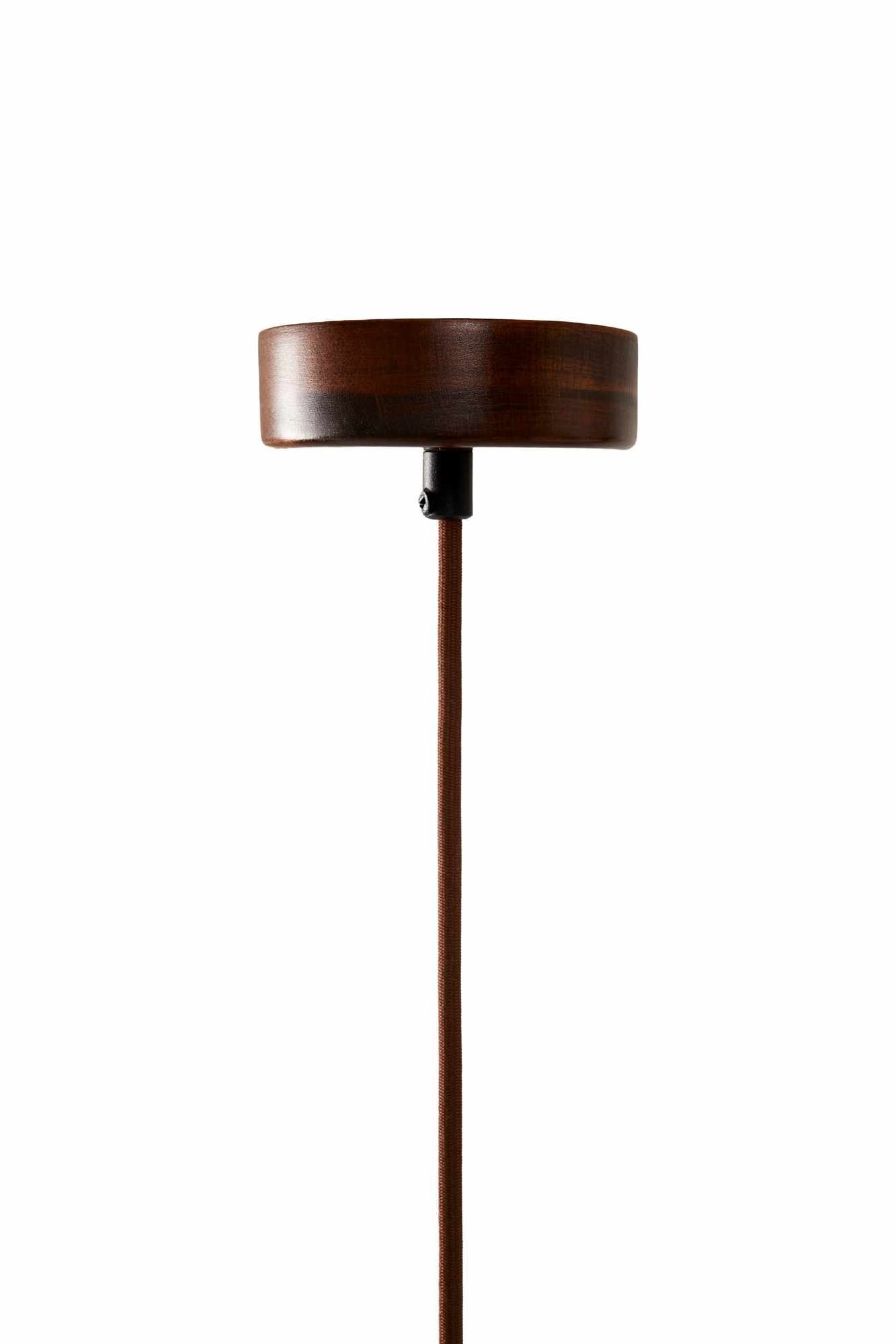 Swis Pendant Light Travertine Walnut Wood Brown