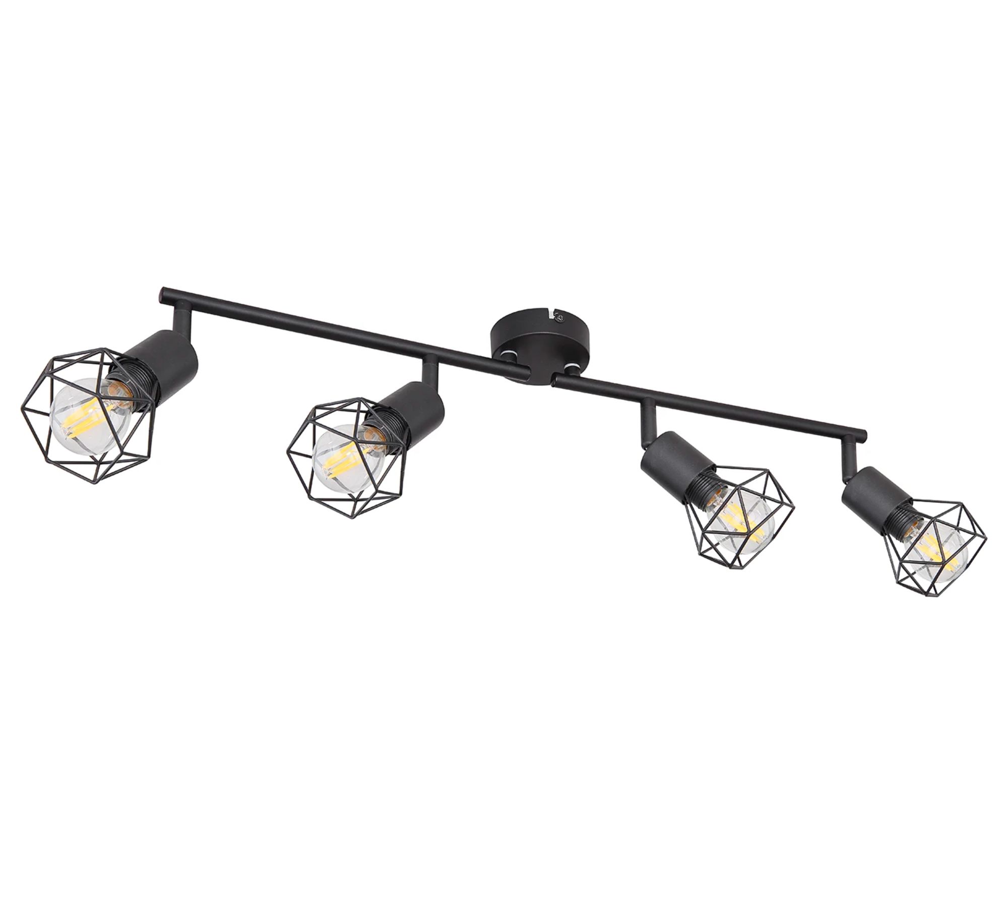 Ceiling light Xara III iron 4-light