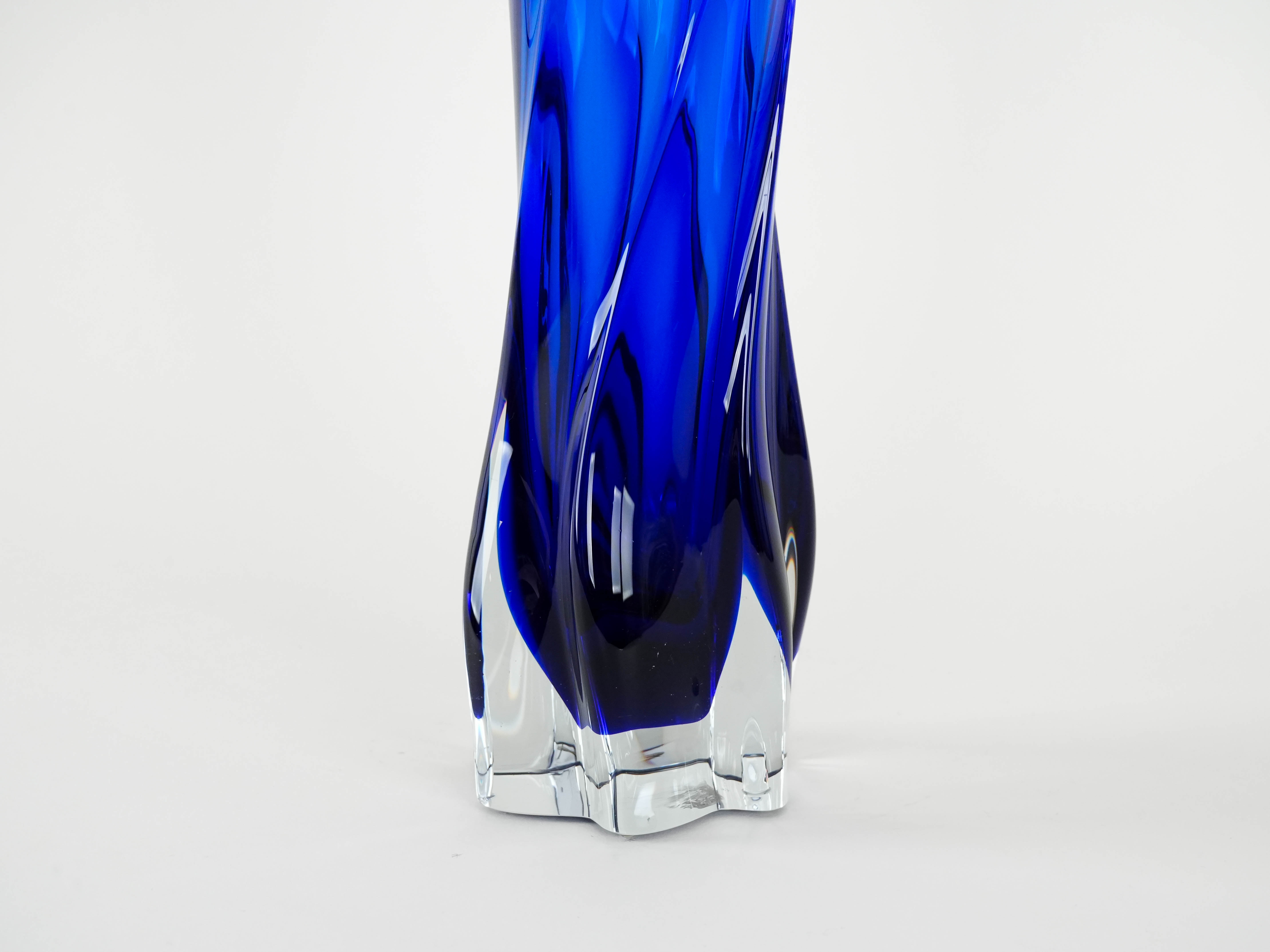 Cobalt vase blue 1970s