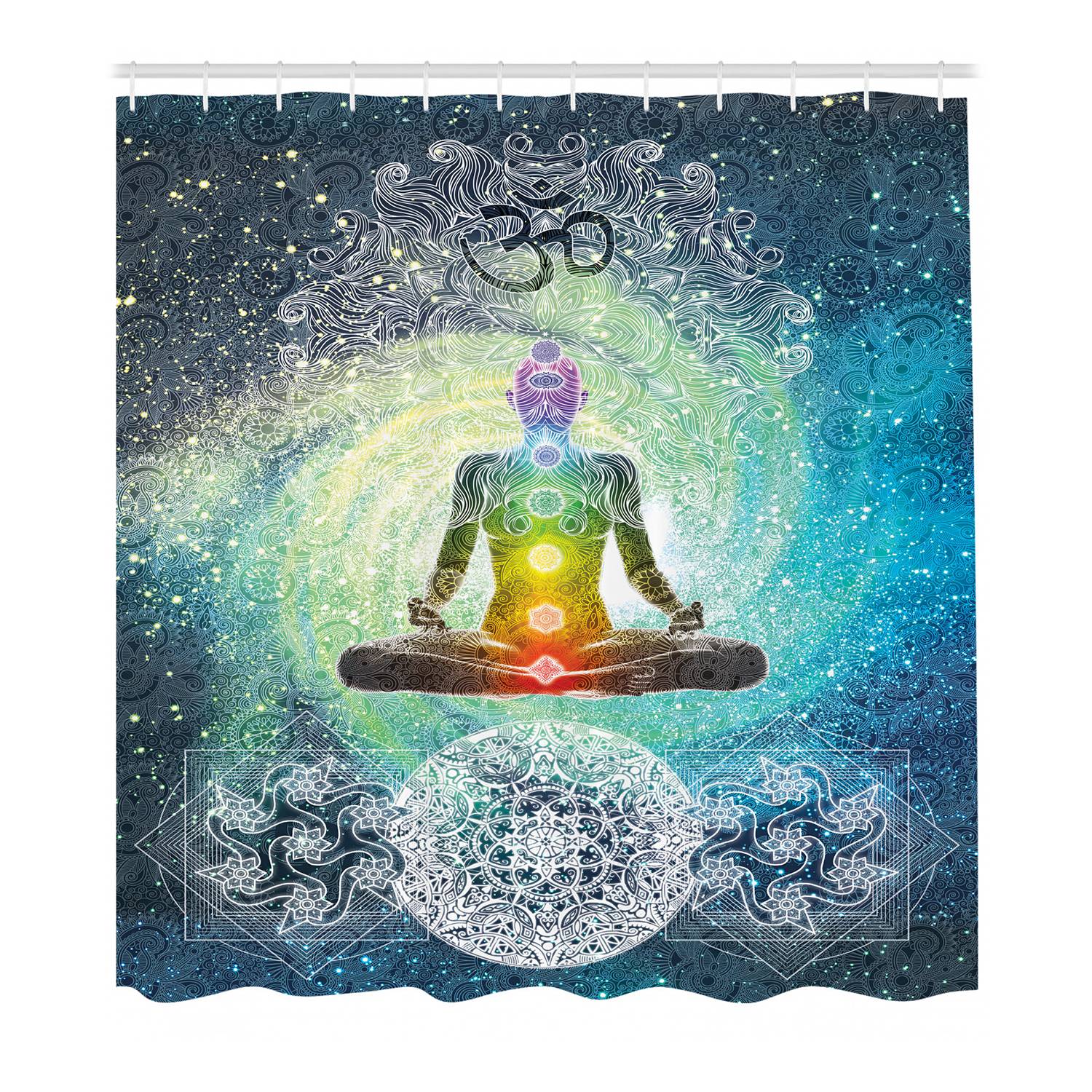 Duschvorhang Mandala Zen Polyester Mehrfarbig 175 x 180 cm