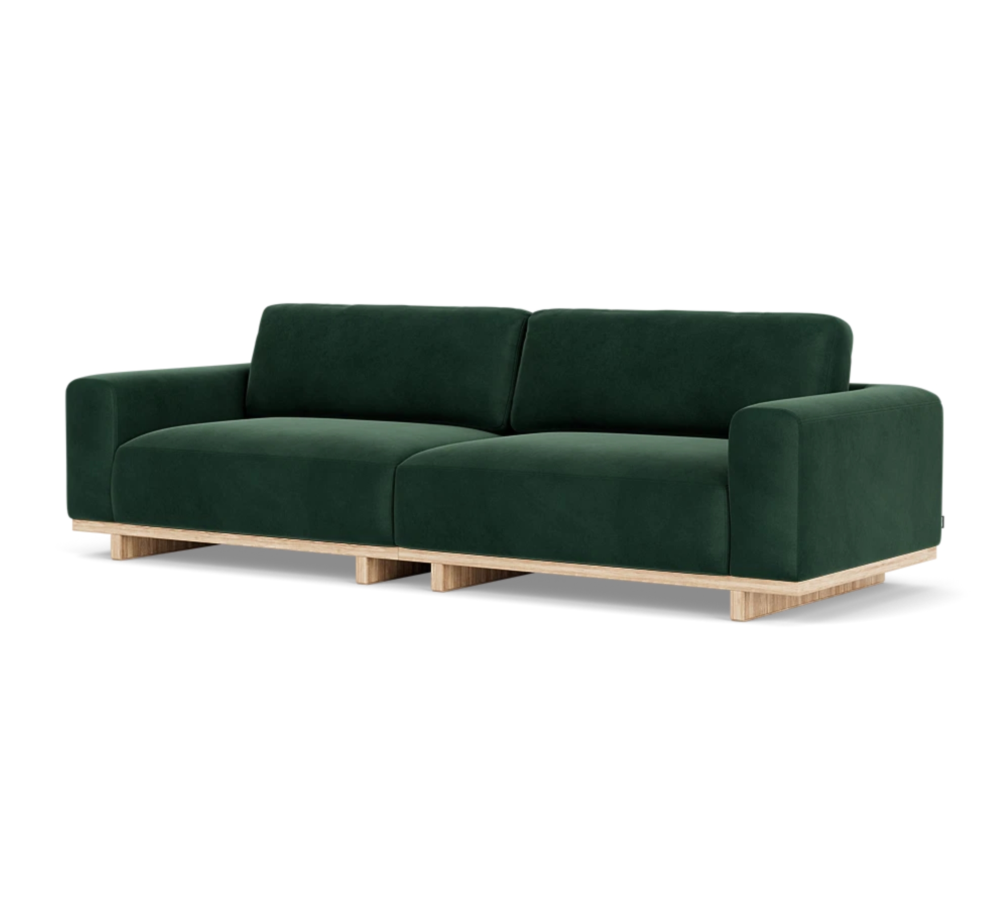 Aya Sofa 3,5-Sitzer Velour Lux Dark Green