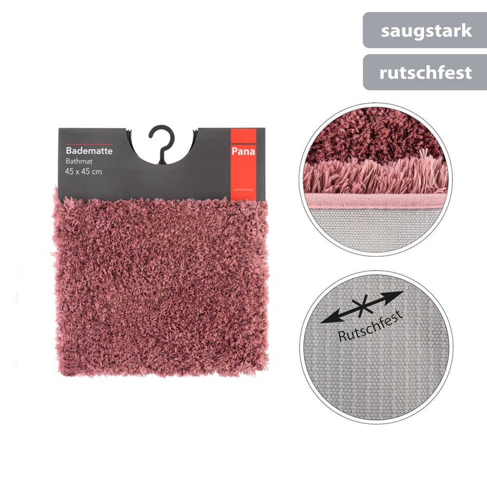 Flauschige Hochflor Badematte Beere