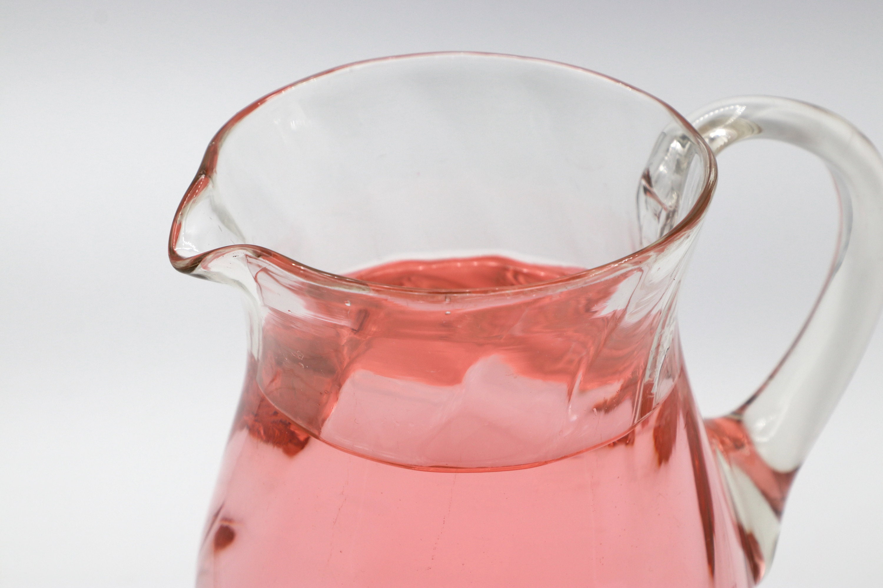 Mid-Century Modernist Water pitcher Glass 1950s