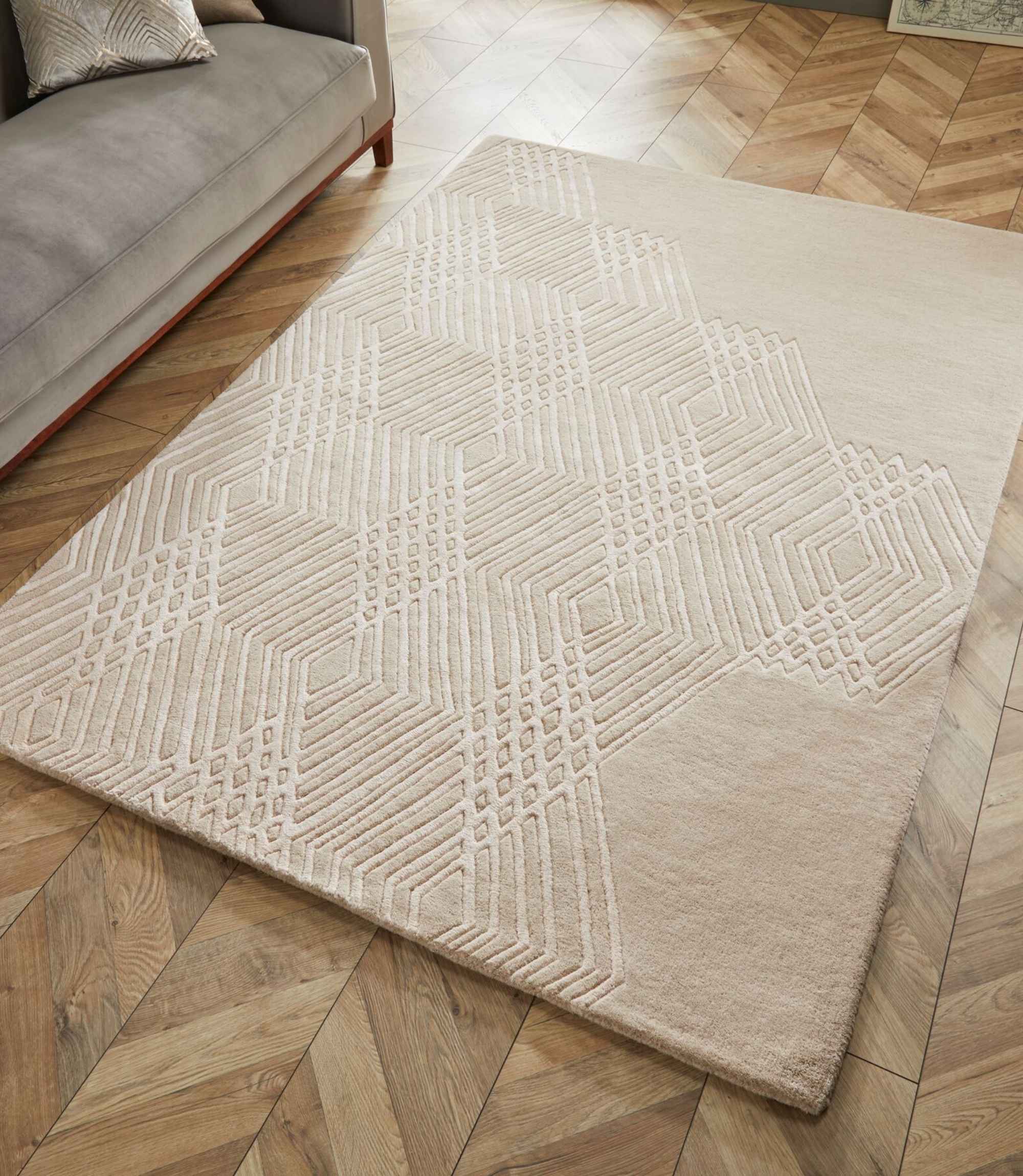 Wollmischteppich Architect Diamonds Natur 120x170