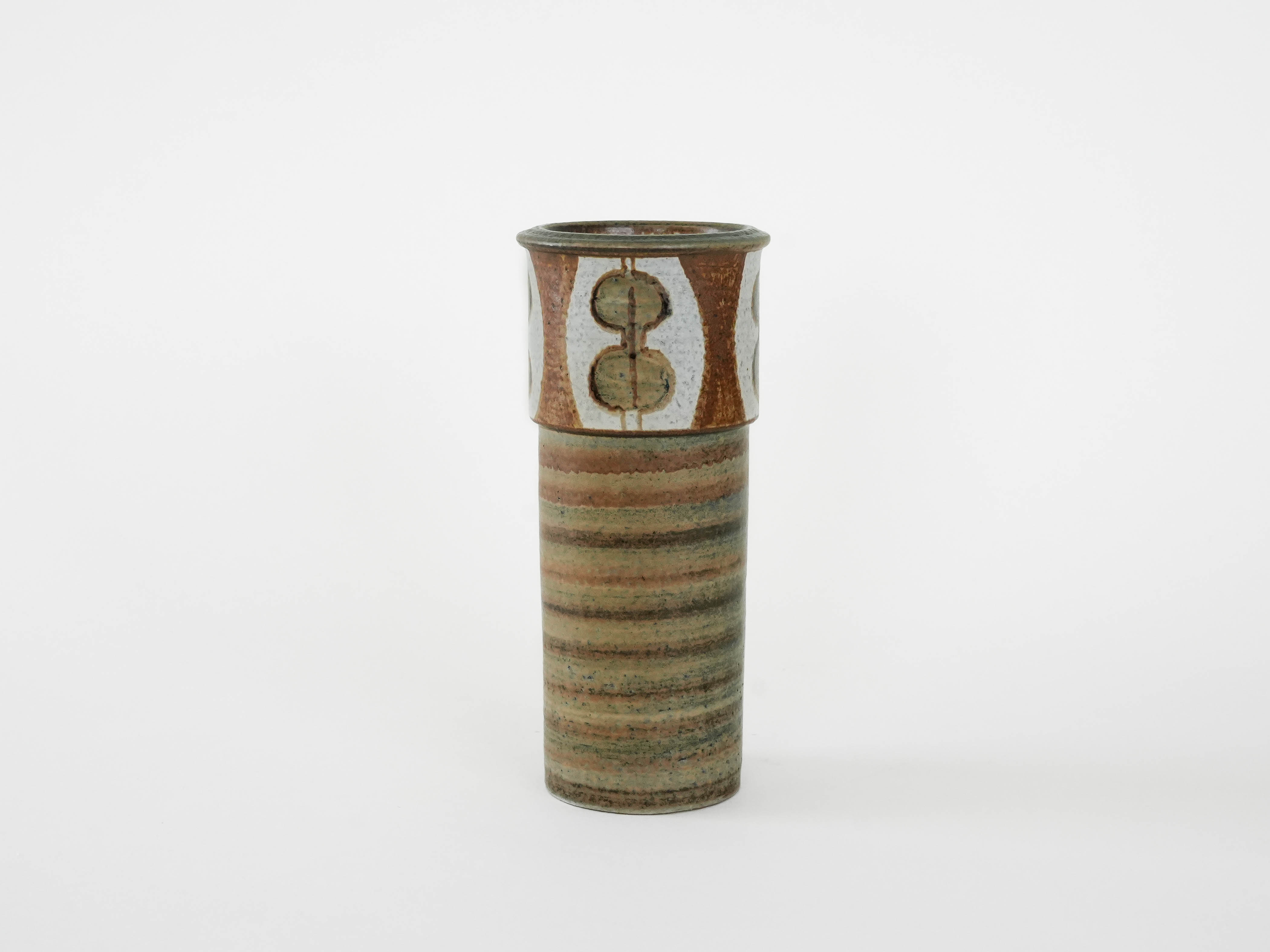 Vase Keramik Braun 
