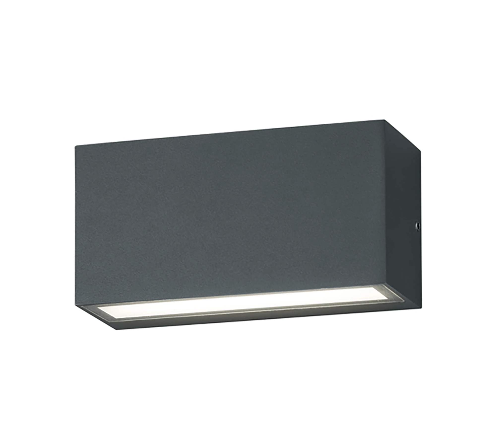 LED Wall Lamp Trent Aluminum 1-light Deep Black
