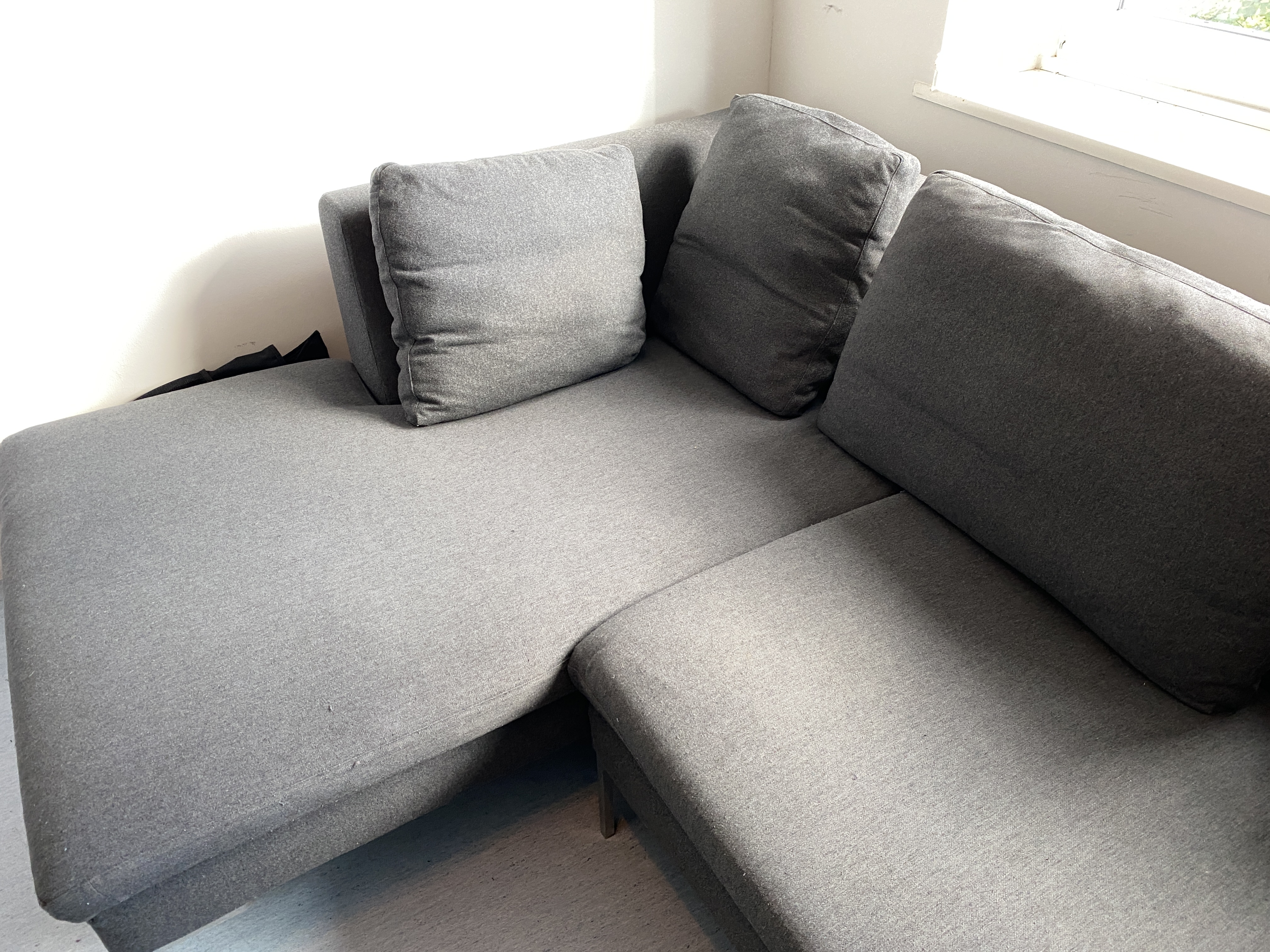 Ecksofa Grau Baumwolle von B&B Italia
