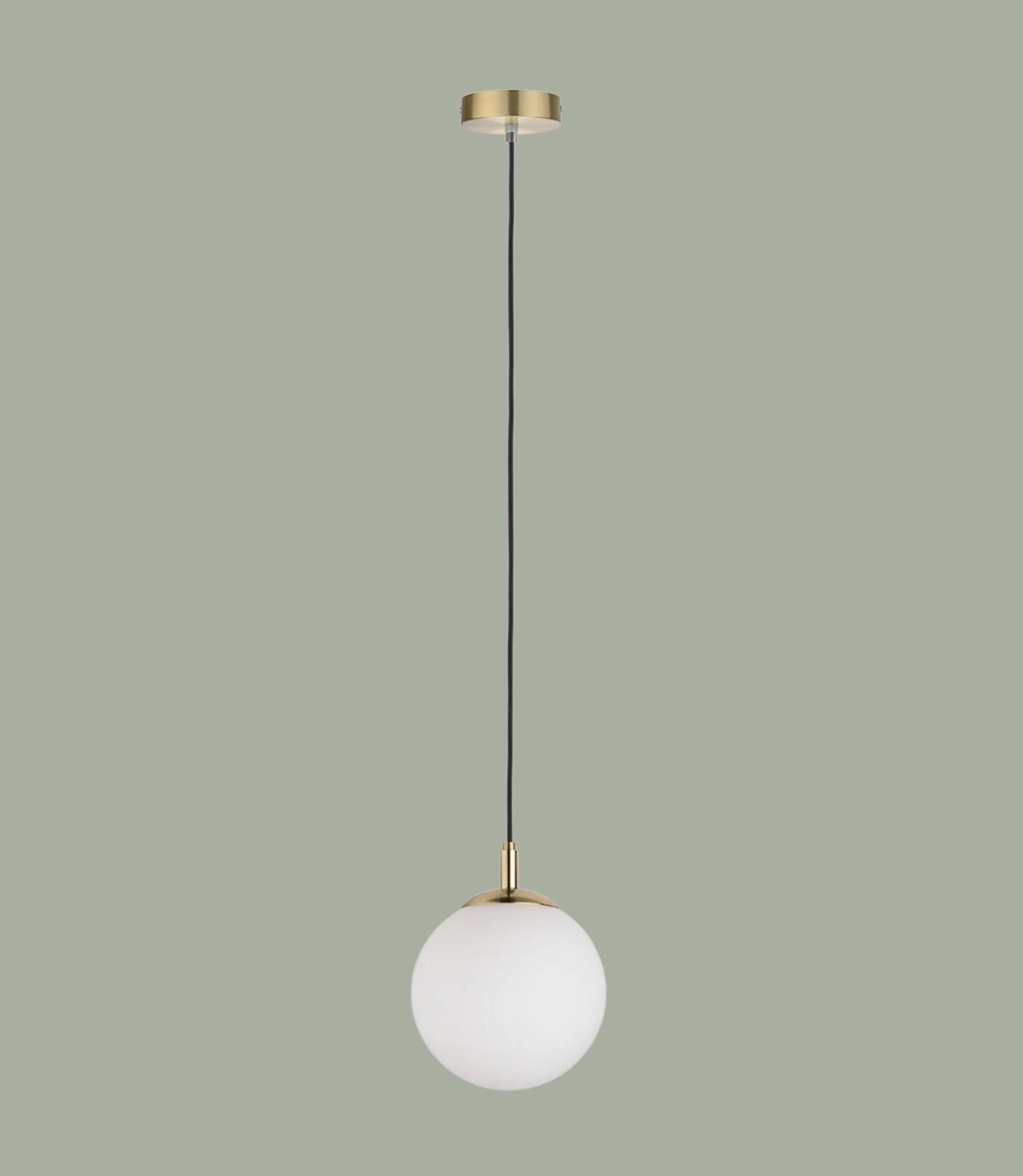1-flammige Pendelleuchte Messing