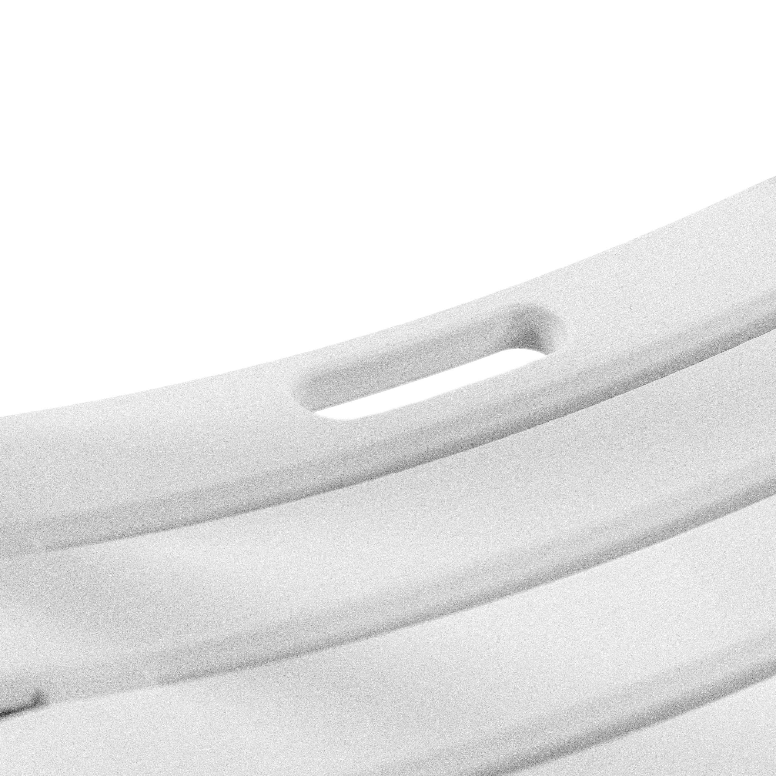 TRAVANO Sedia da giardino plastica bianco