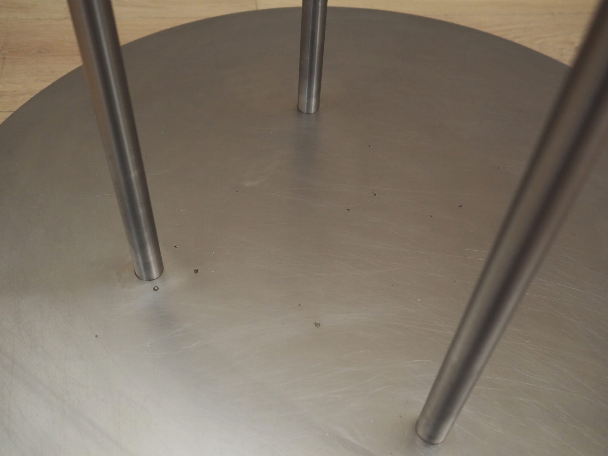 Vintage coat rack metal silver 1990s