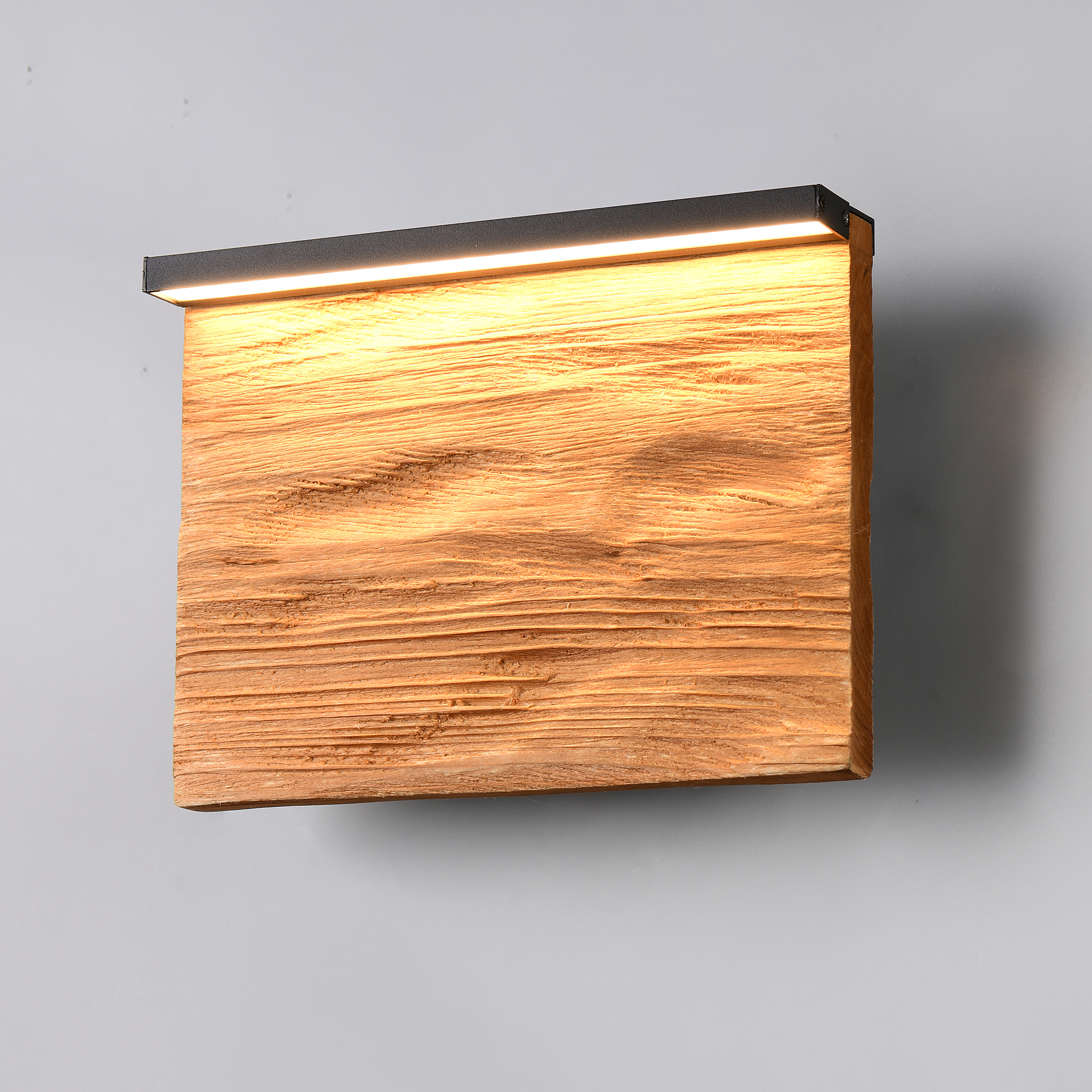 LED wall lamp Kalea 1-light pine iron 20 cm