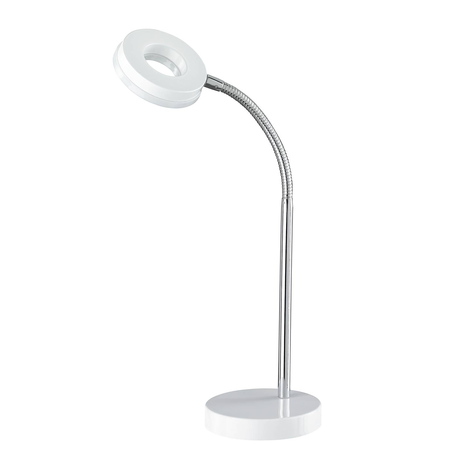 LED-Tischleuchte Rennes Chrom Weiß