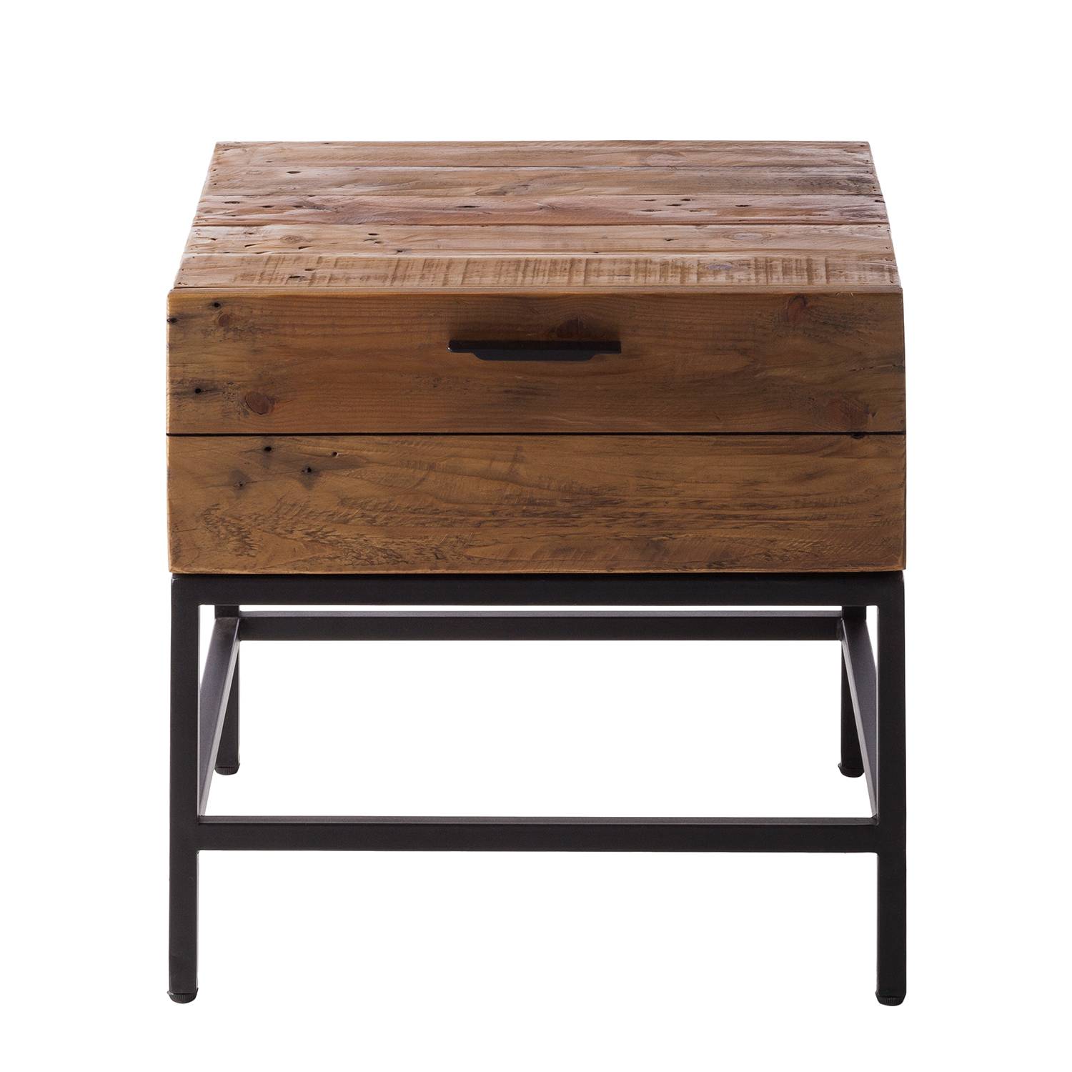 Side table GRASBY Solid Pine Black