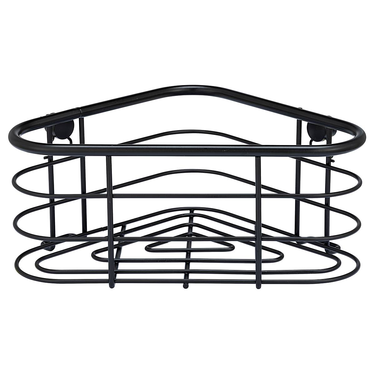 Corner shelf Trestina Stainless steel Black