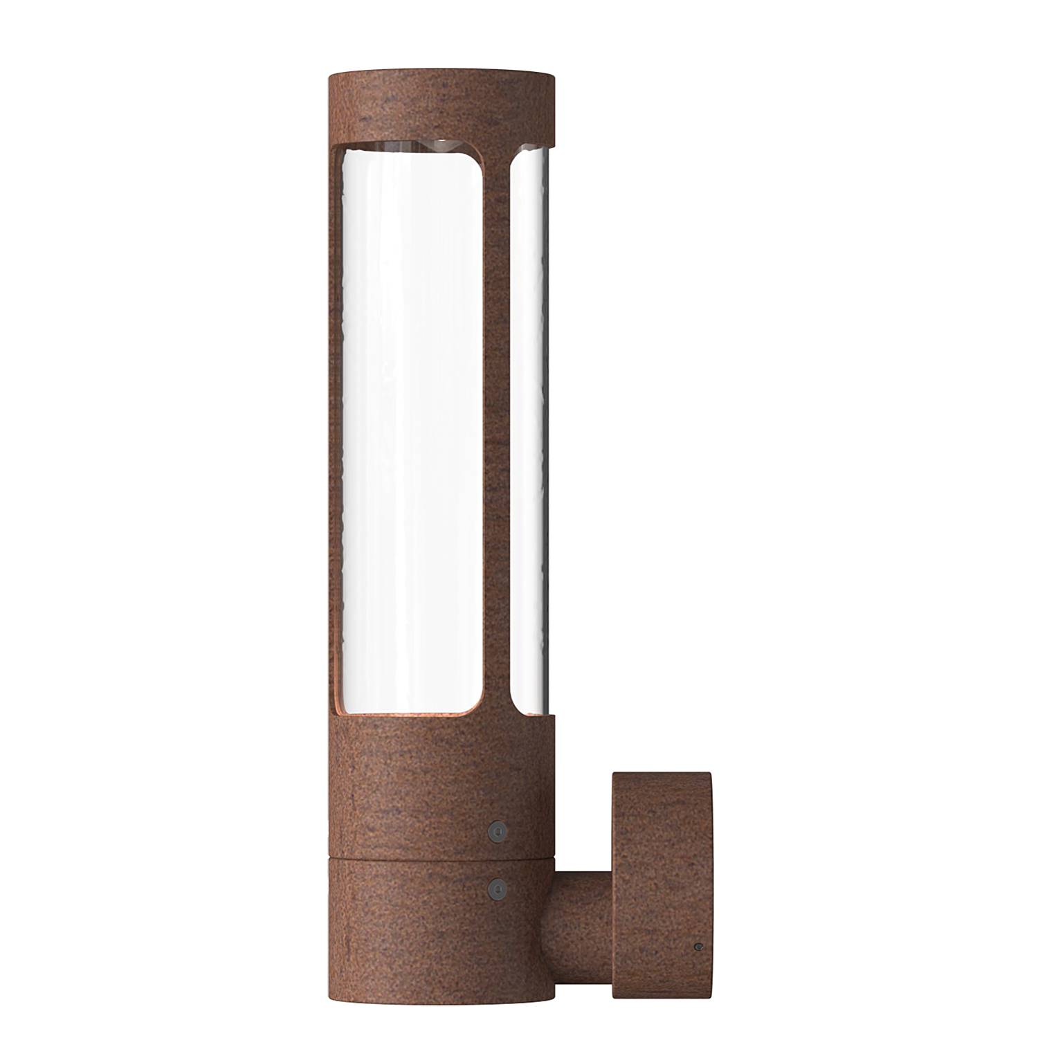 Helix Wall Light Steel Rust Brown