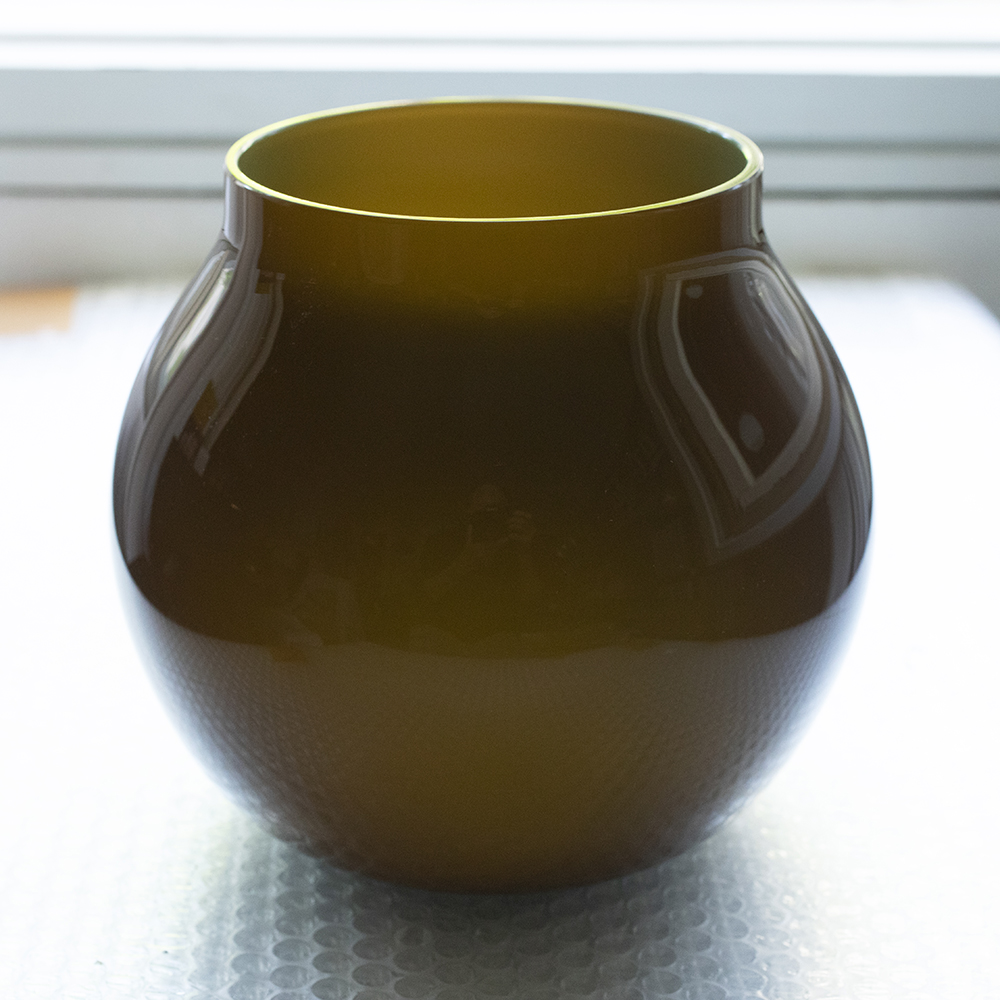 Vase Murano glass Brown