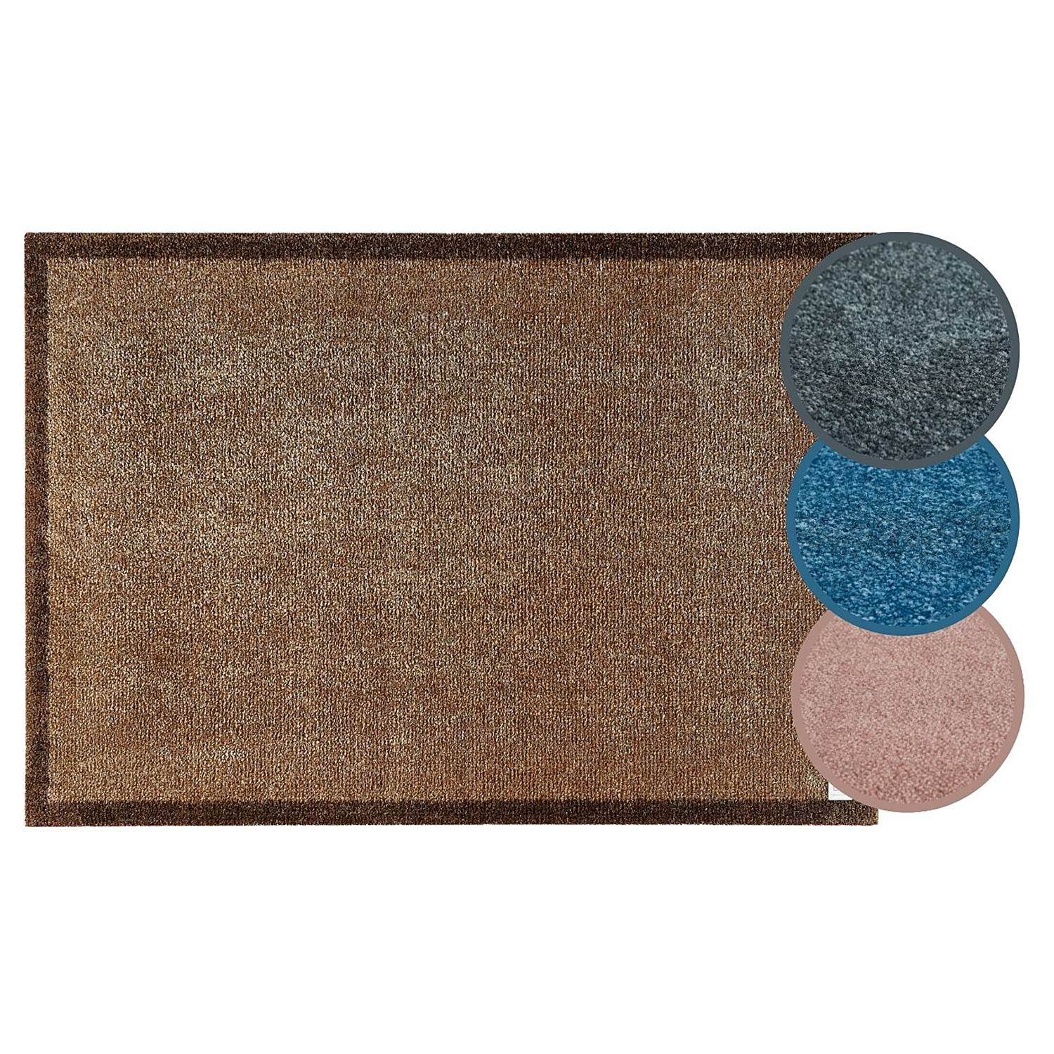 Sauberlaufmatte Touch Braun 67 x 110 cm