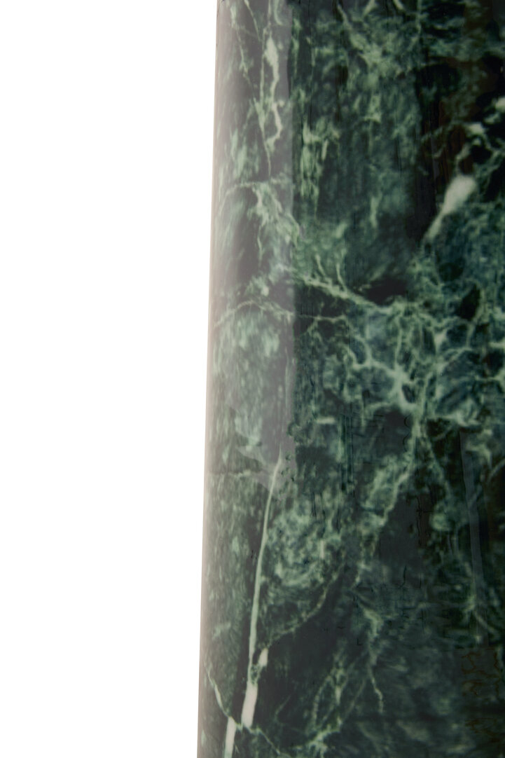 Avola Tavolino rotondo marmo ferro verde oro