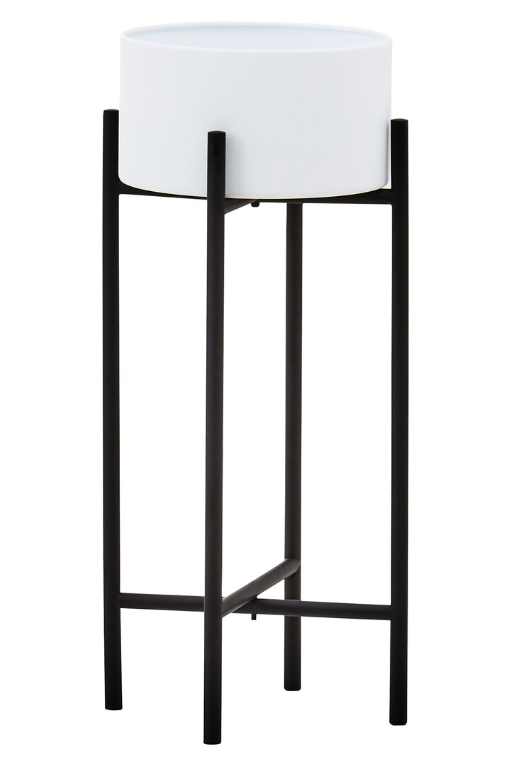 Trosa Kleiner Stand Blumentopf Weiß Schwarz