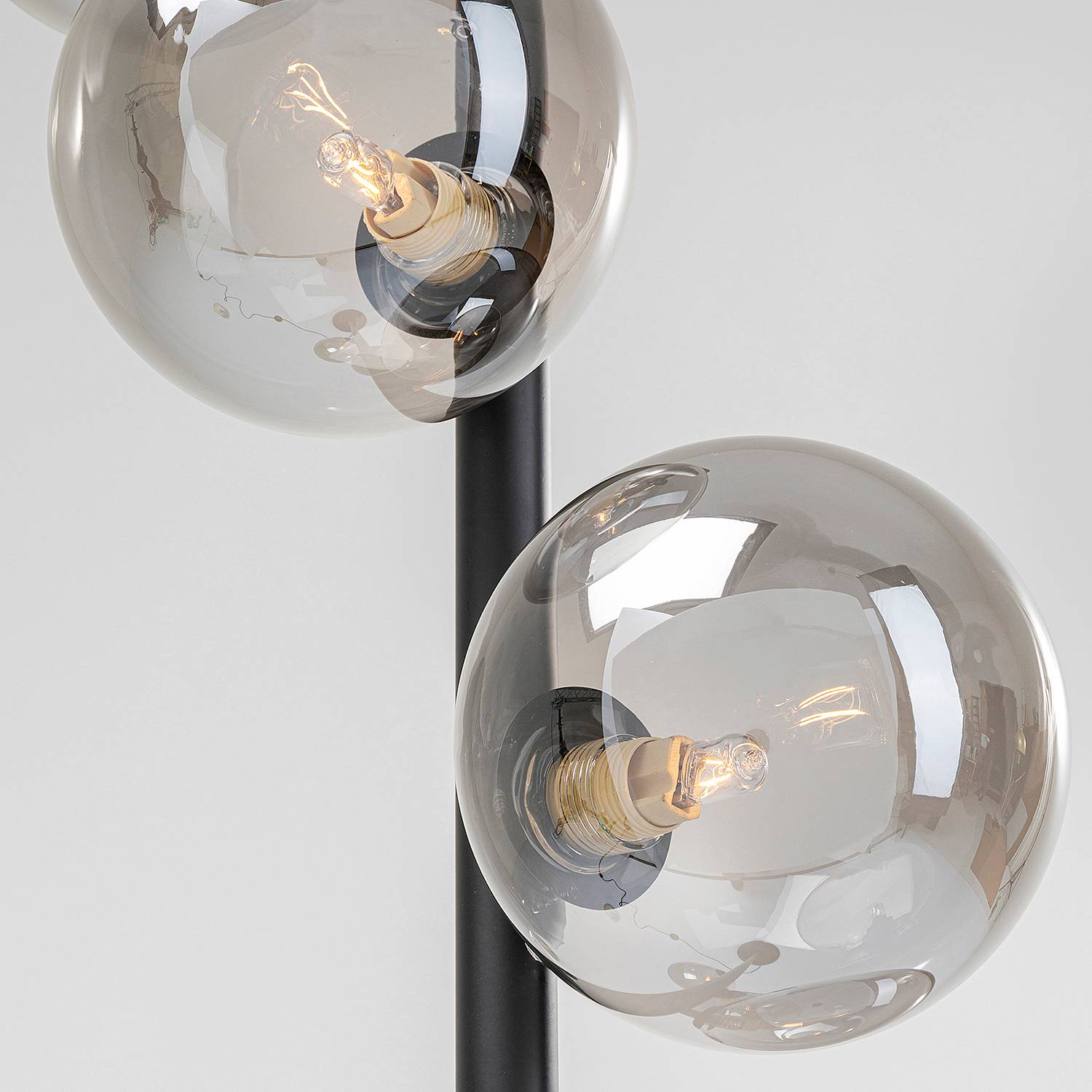 6-Flammig Stehleuchte Scala Balls II Glas Stahl