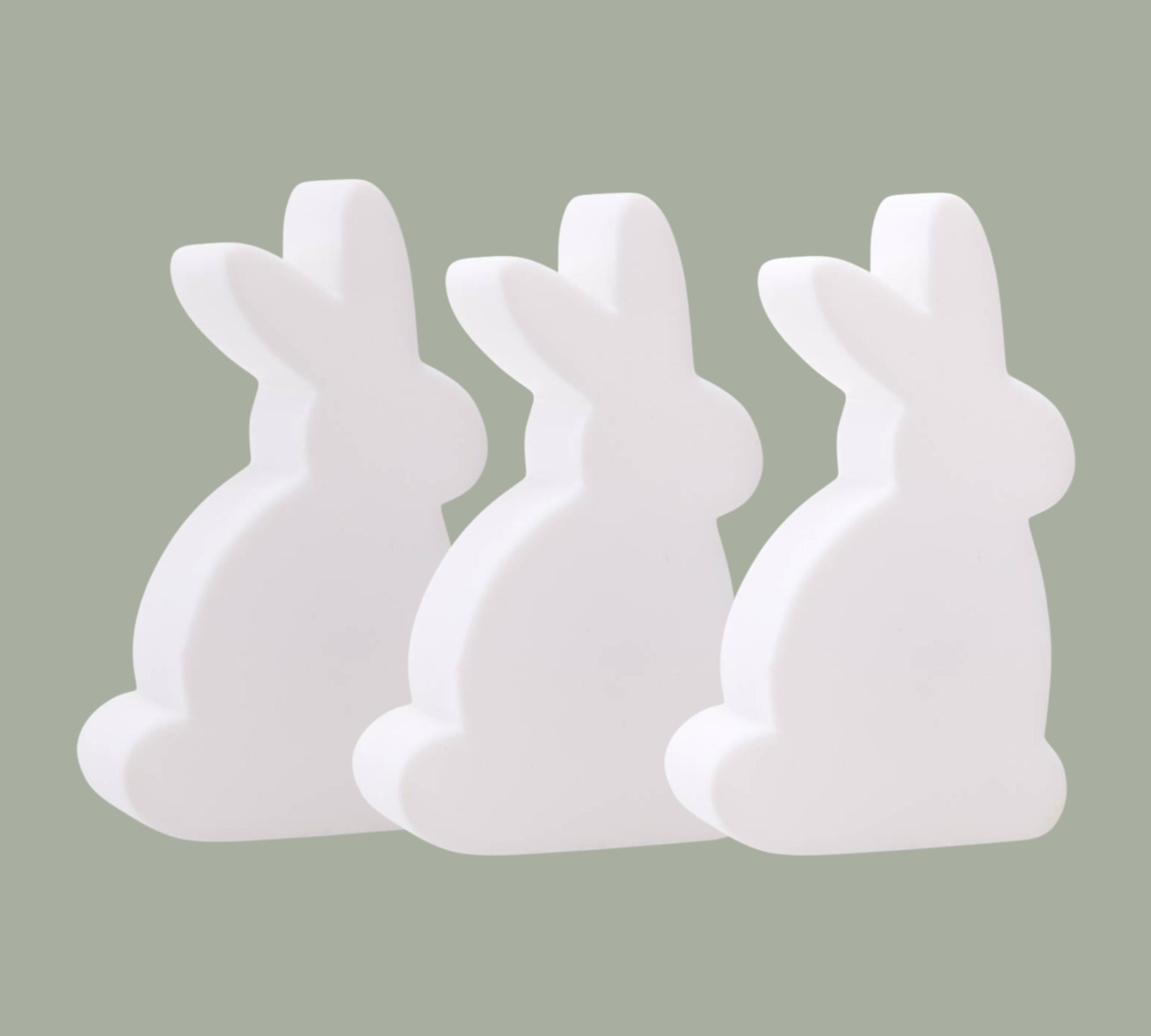 3x Motivleuchte Hase