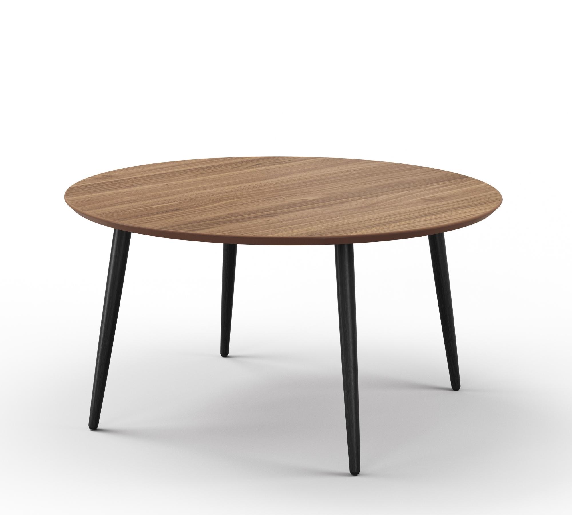 Hubert Couchtisch Walnuß Ø 90cm 