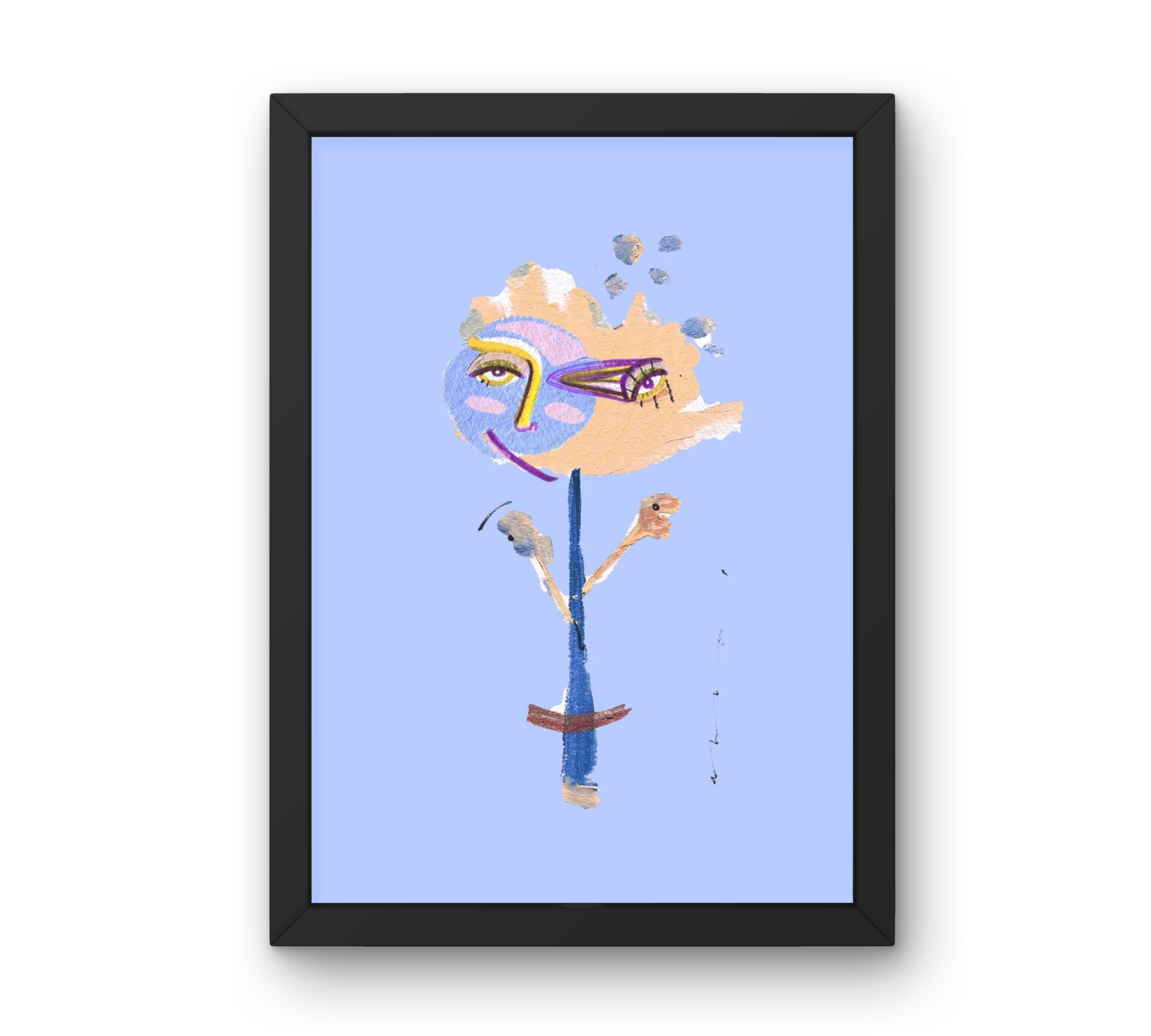 Lluna Flower Art Print Multicolored