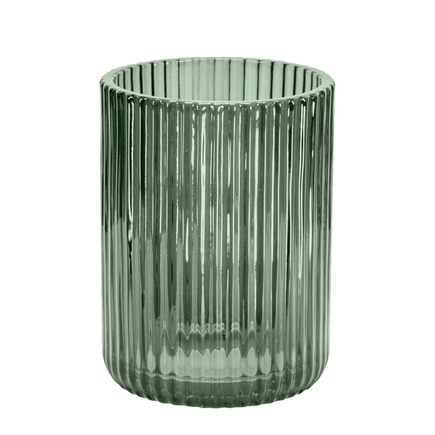 Zahnputzbecher Antoinette Glas Olivgrün