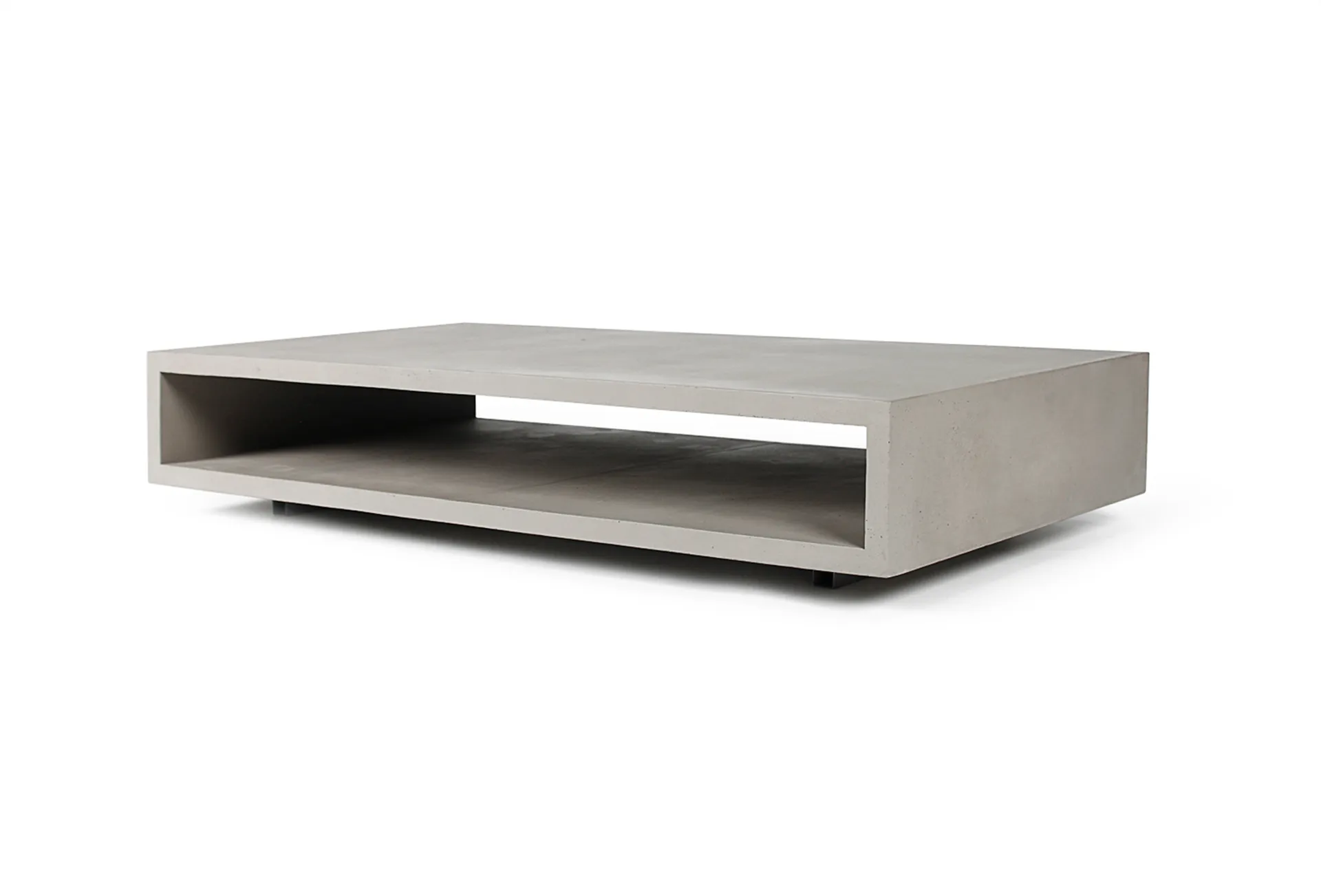 Monobloc Couchtisch Faserbeton Grau