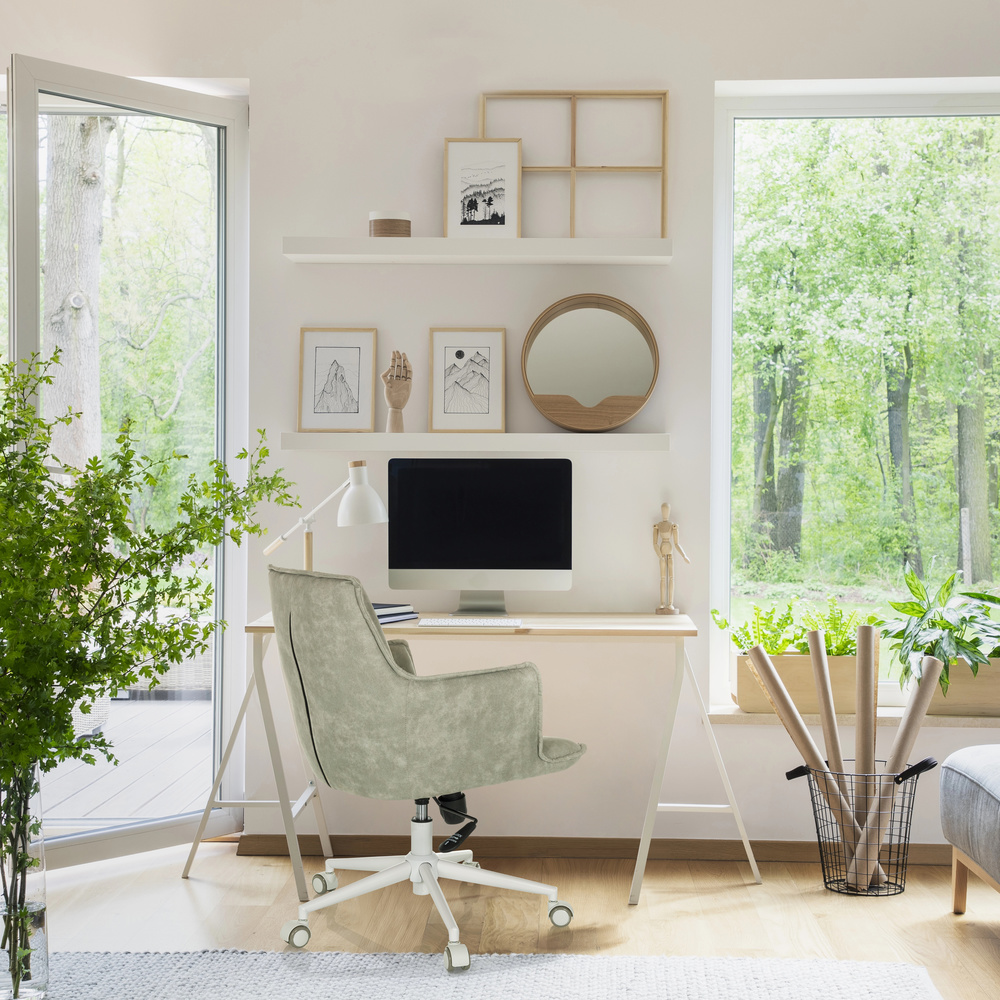 SOLAO LIFE W Sedia da ufficio Girevole Tessuto Verde menta