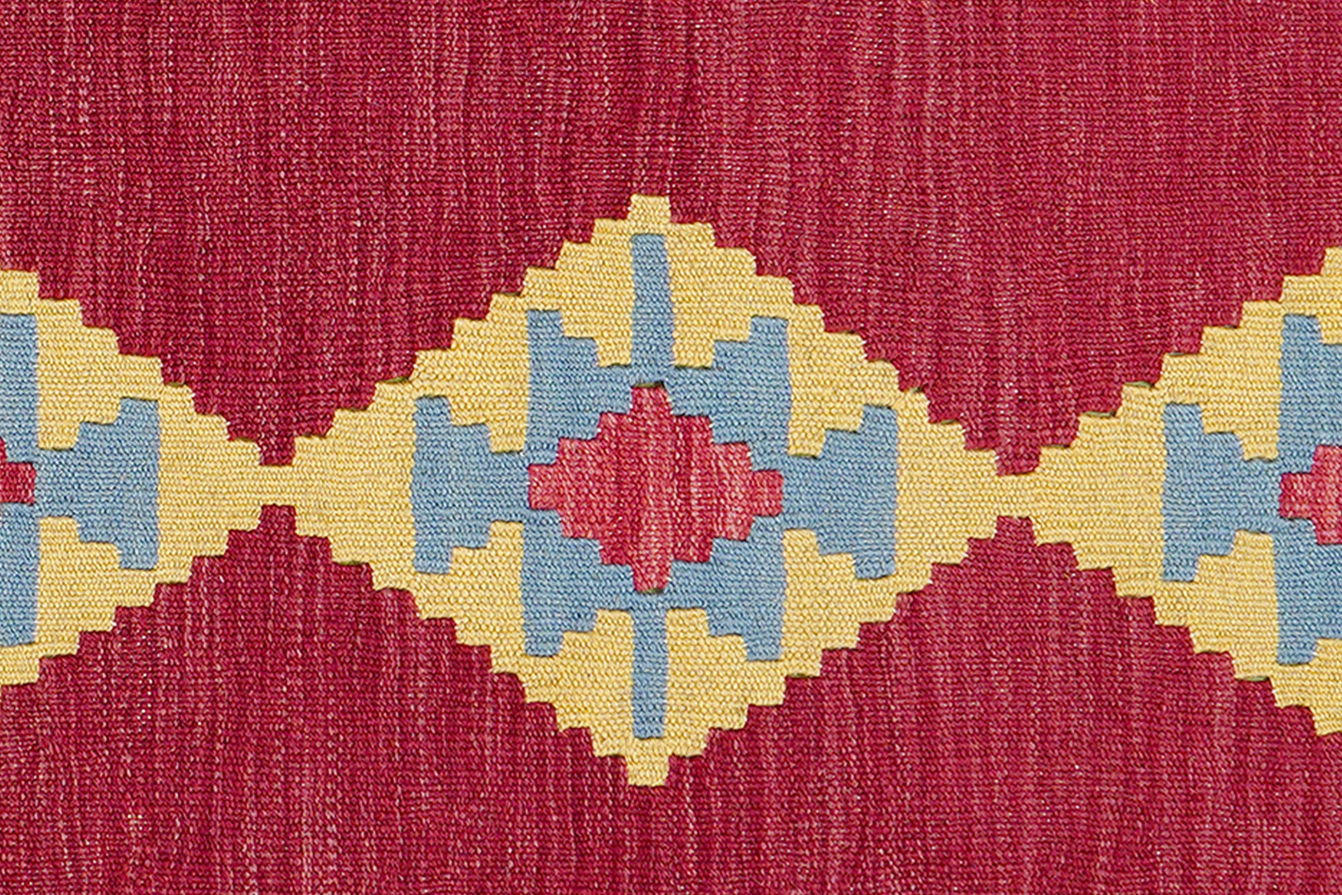 Kelim Gashgai Teppich Wolle Rot