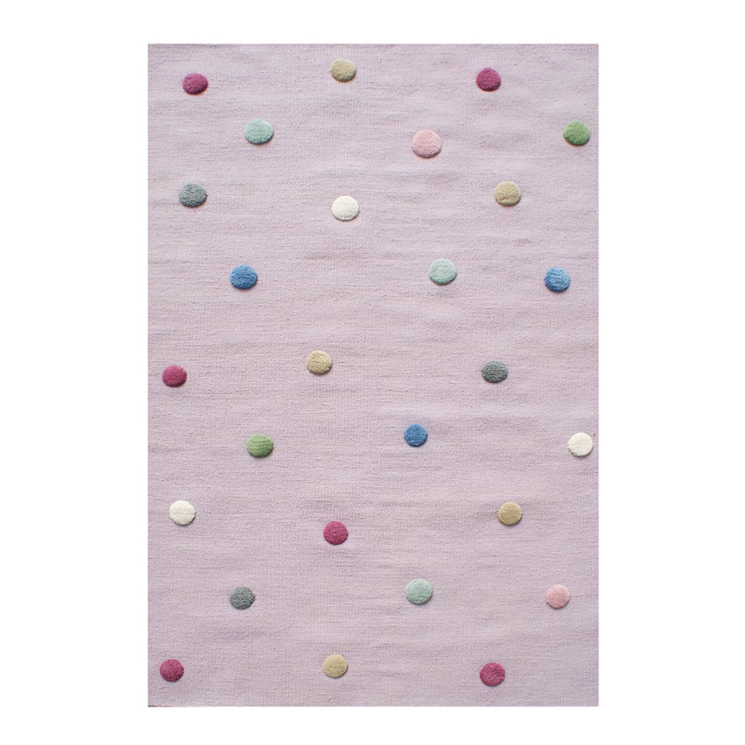 Colordots Kinderteppich Wolle Mauve 160 x 230 cm