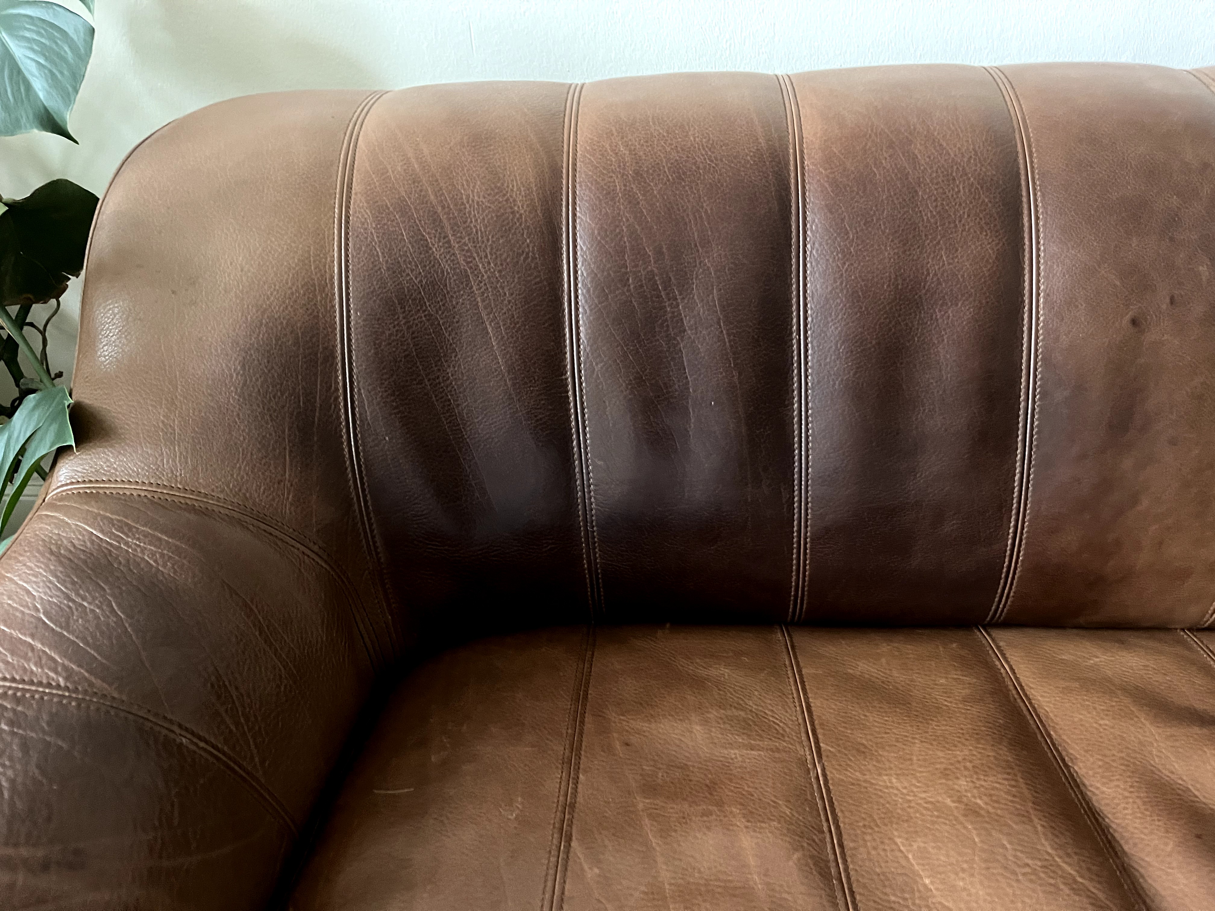 DS-44 Sofa 3-Sitzer & Hocker Leder Braun