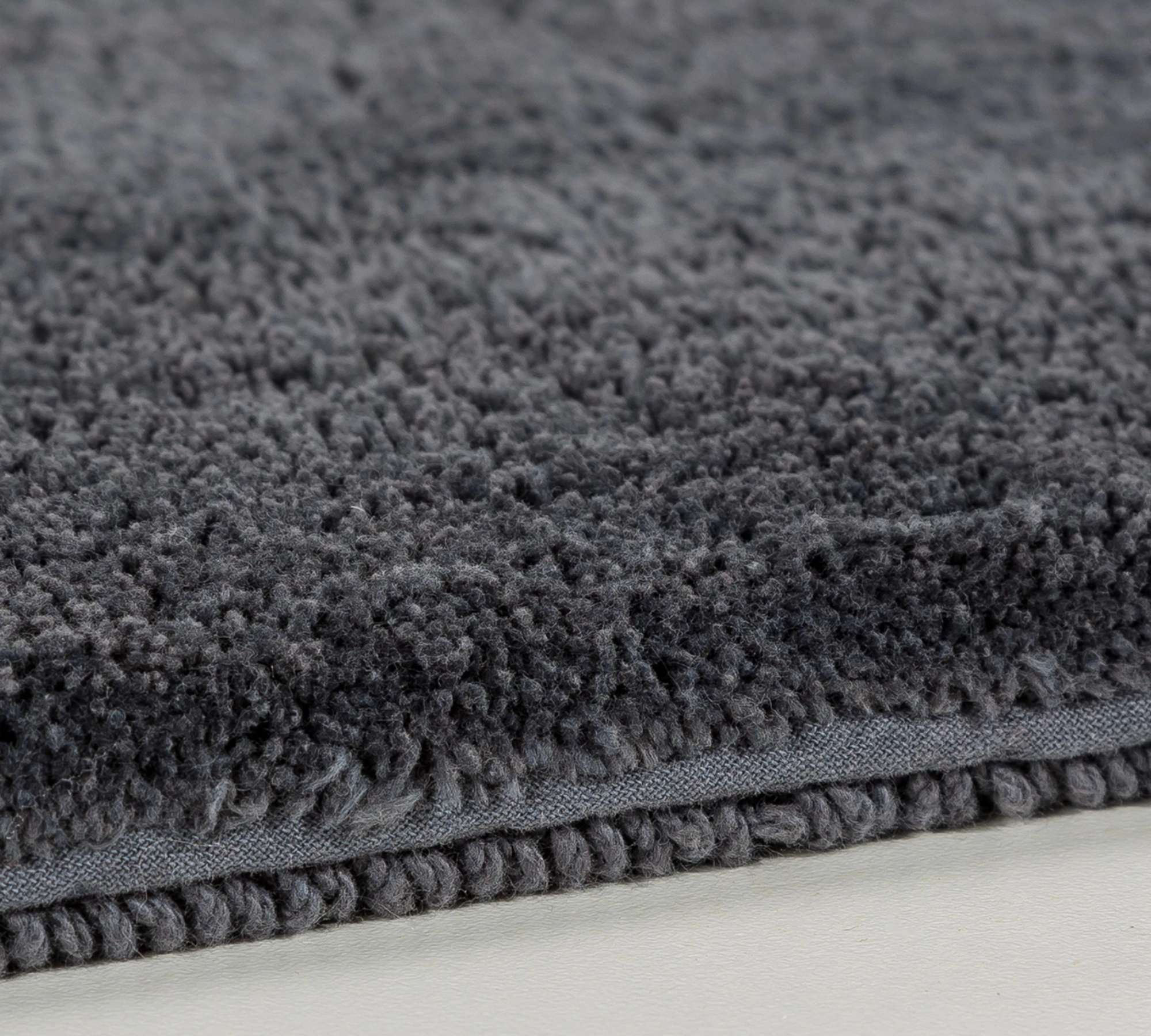 Hochflor Badematte Anthrazit