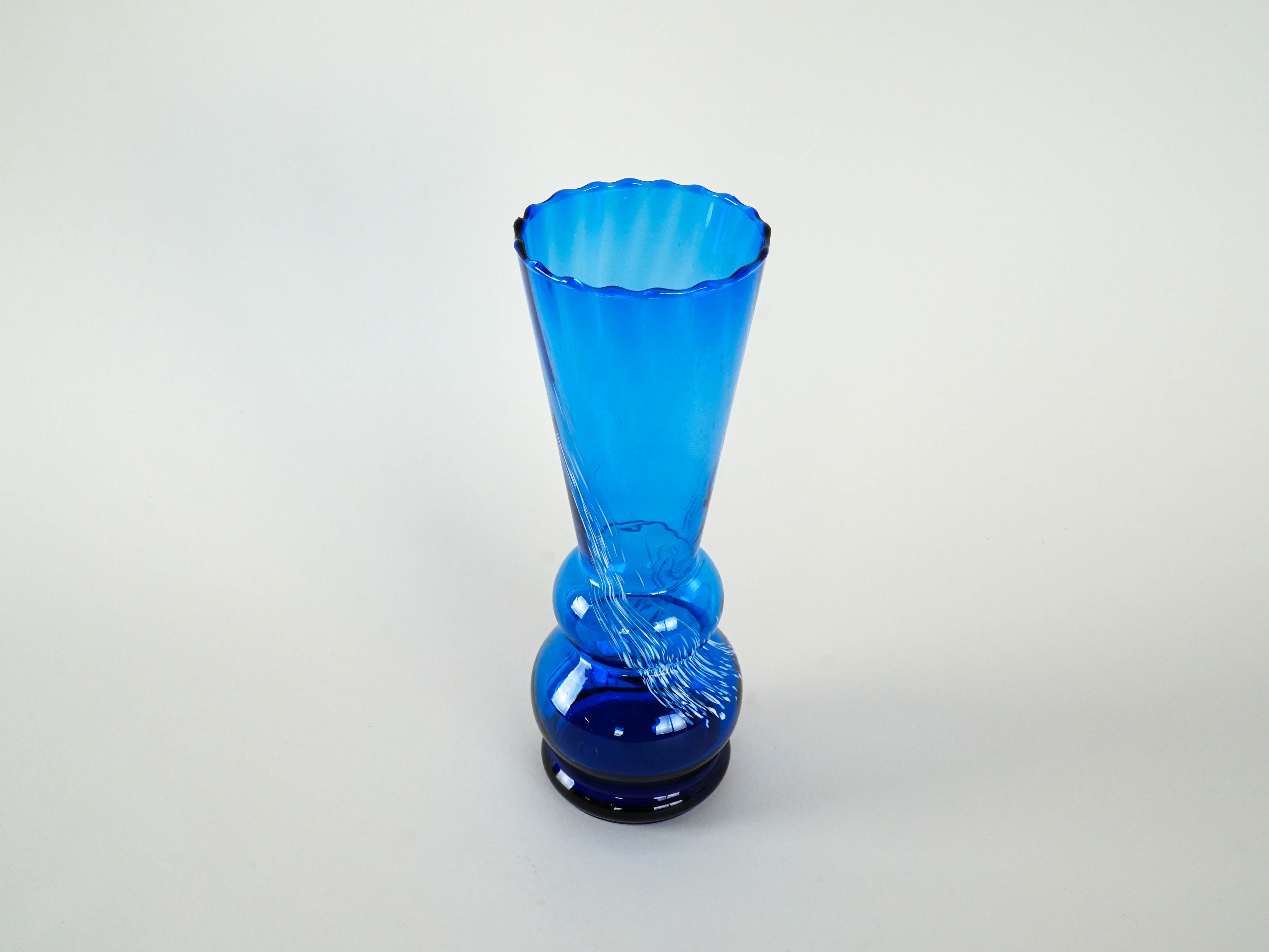 Glass vase Blue