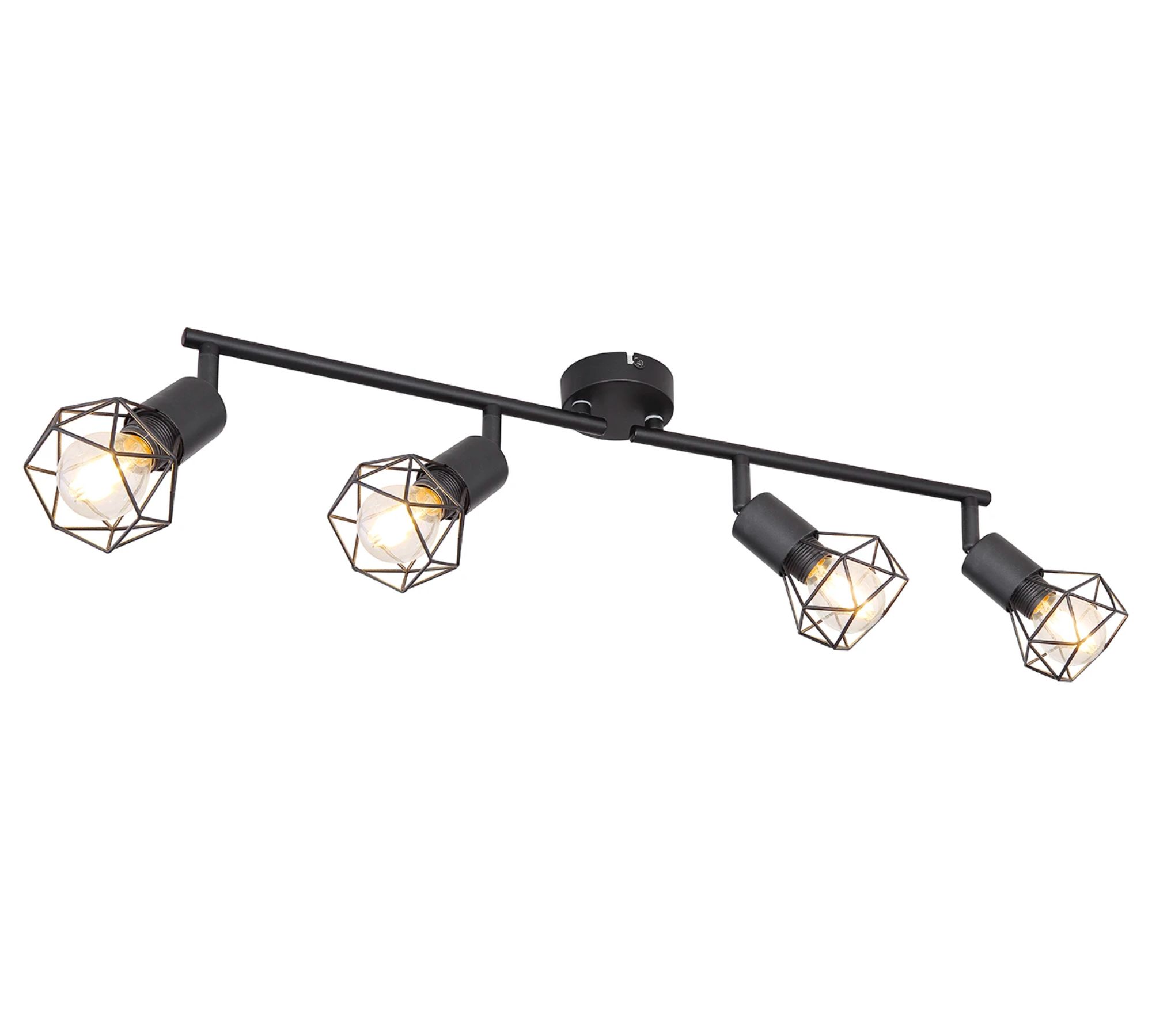 Ceiling light Xara III iron 4-light