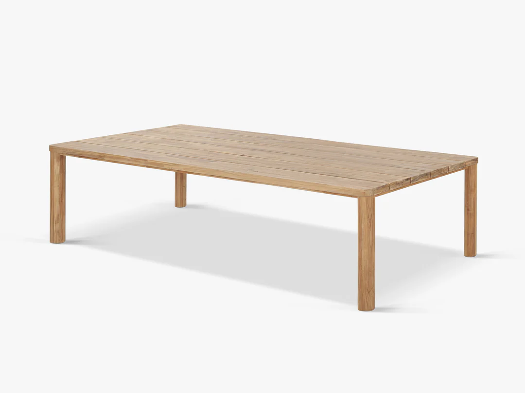 Menara Garden Table Solid Wood Light Brown