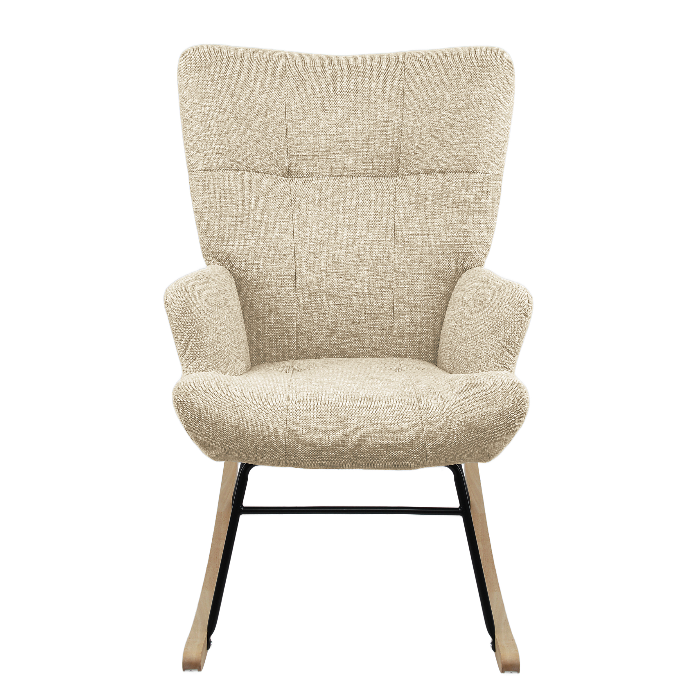 Oura Schaukelsessel Webstoff Roge Beige