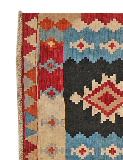 Kilim Gashgai Teppich Mehrfarbig