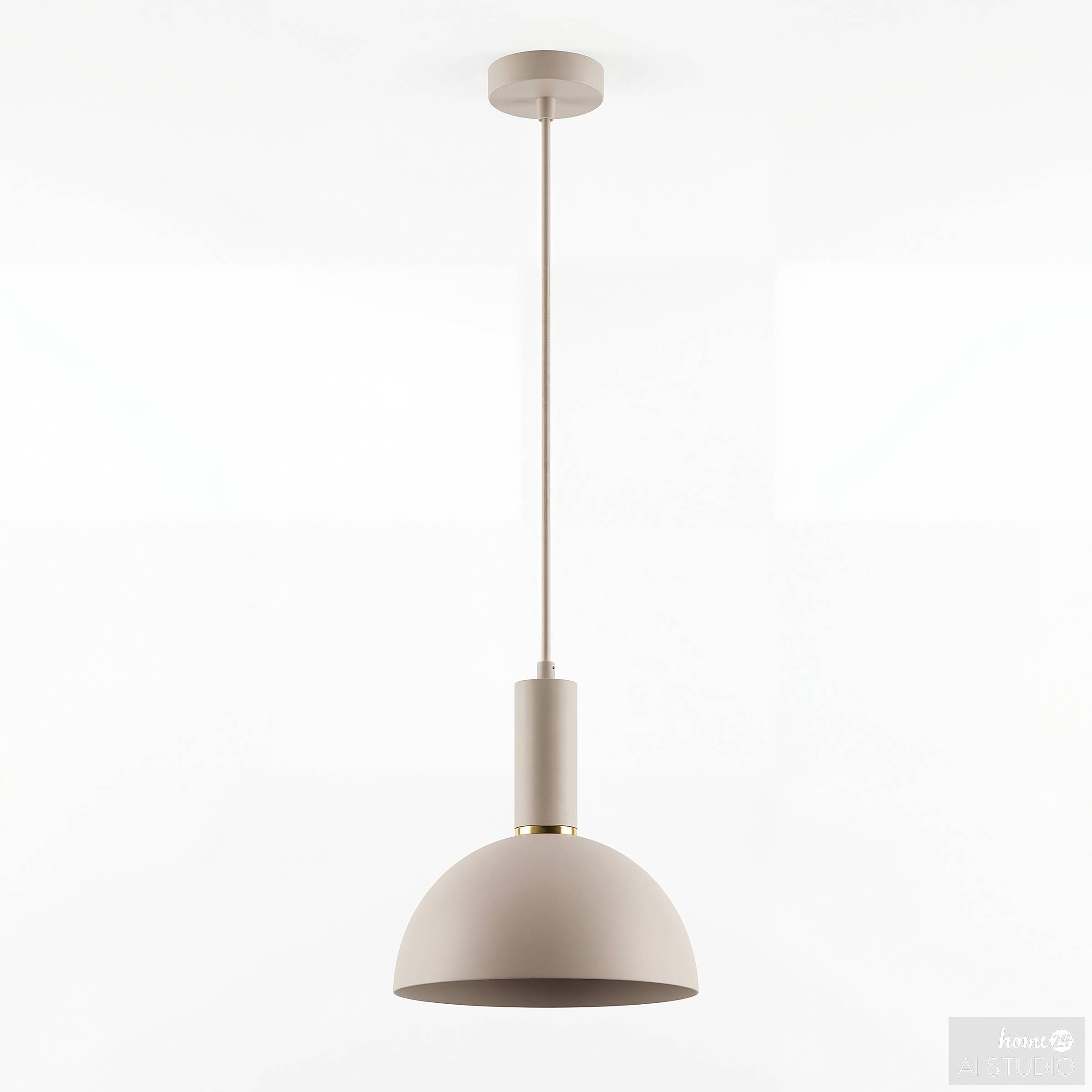 Halbrund Pendelleuchte 1-flammig Opalglas 