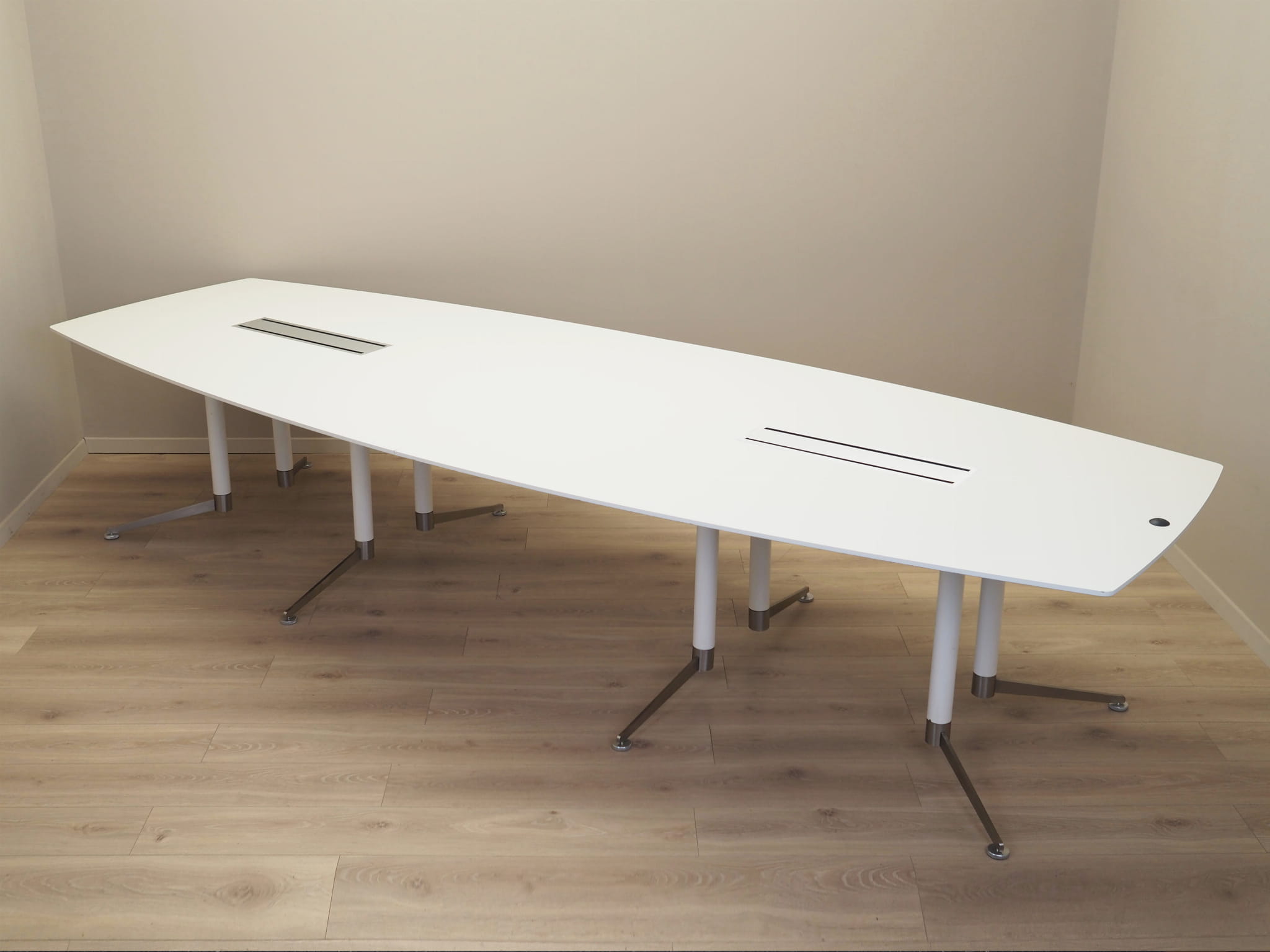 Conference table Plastic Metal White