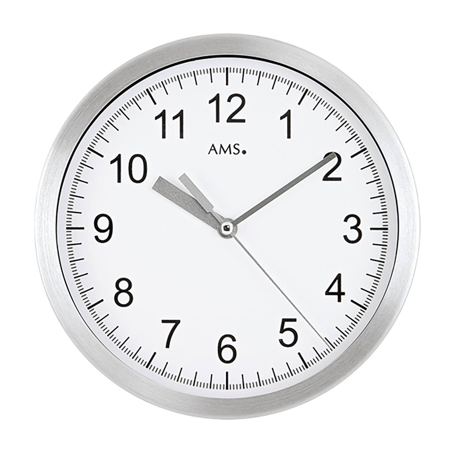 Wanduhr Renaca Funk Silber