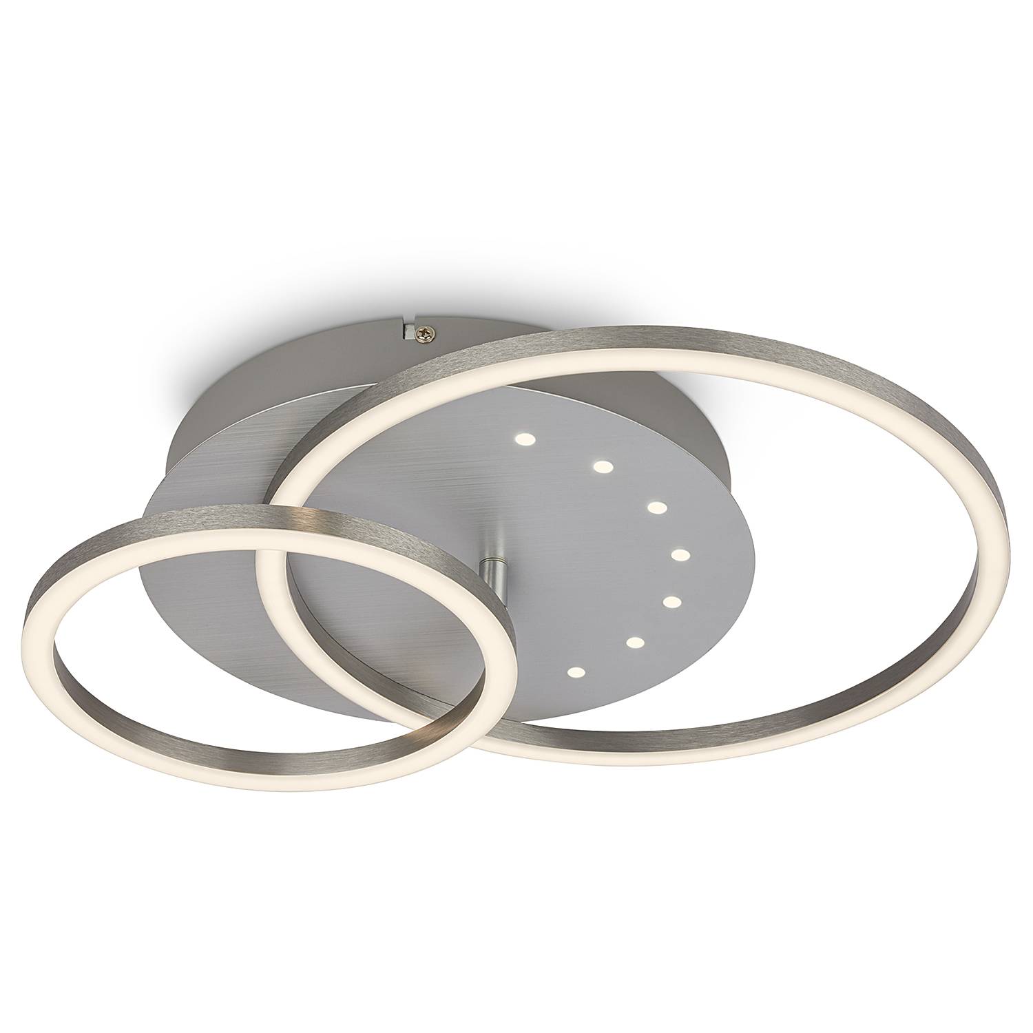 LED-Deckenleuchte Arruda Rund Aluminium Silber