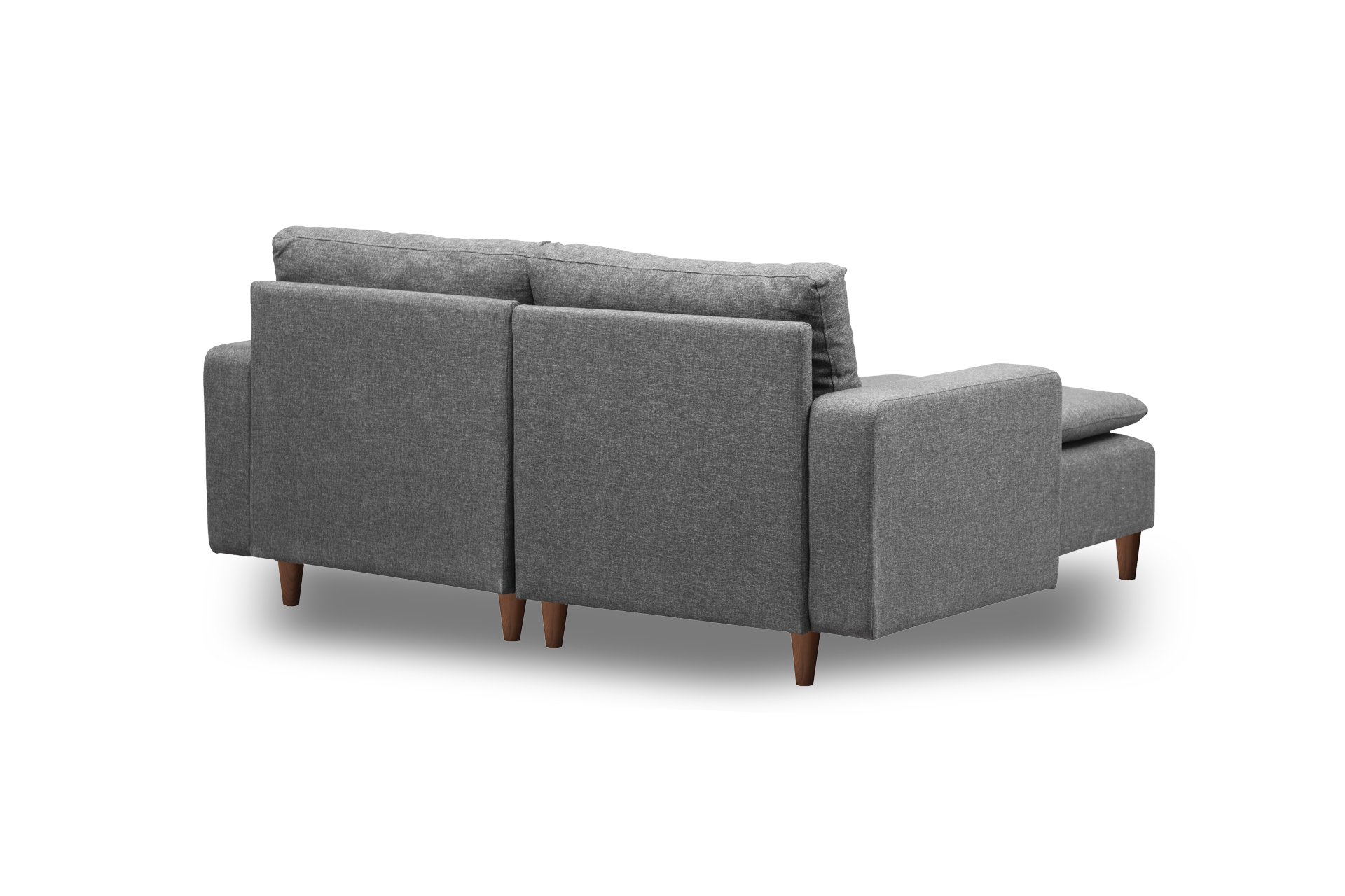 Lungo Mini Ecksofa Dunkelgrau